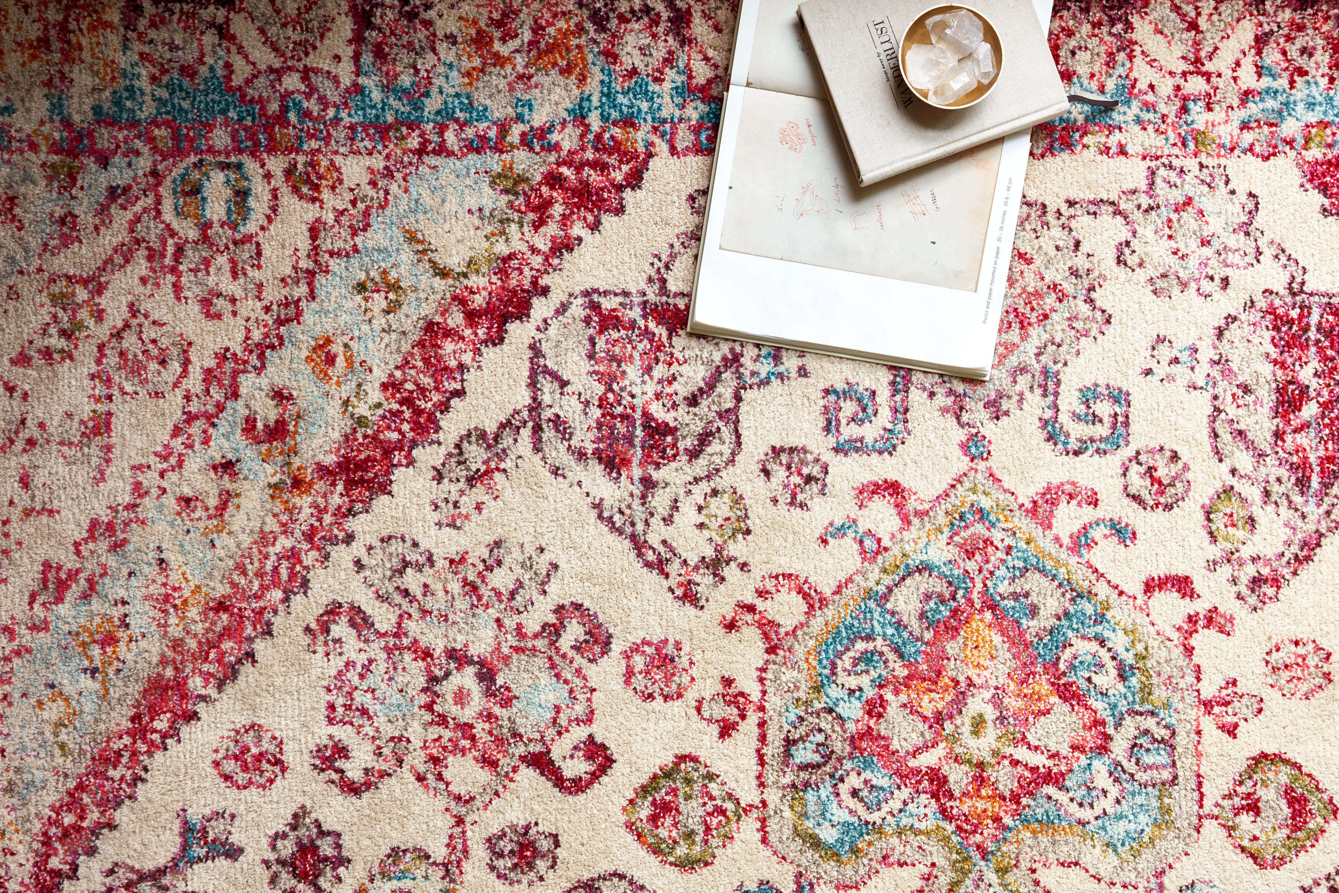 Loloi Nadia Aqua / Pink Rug Loloi