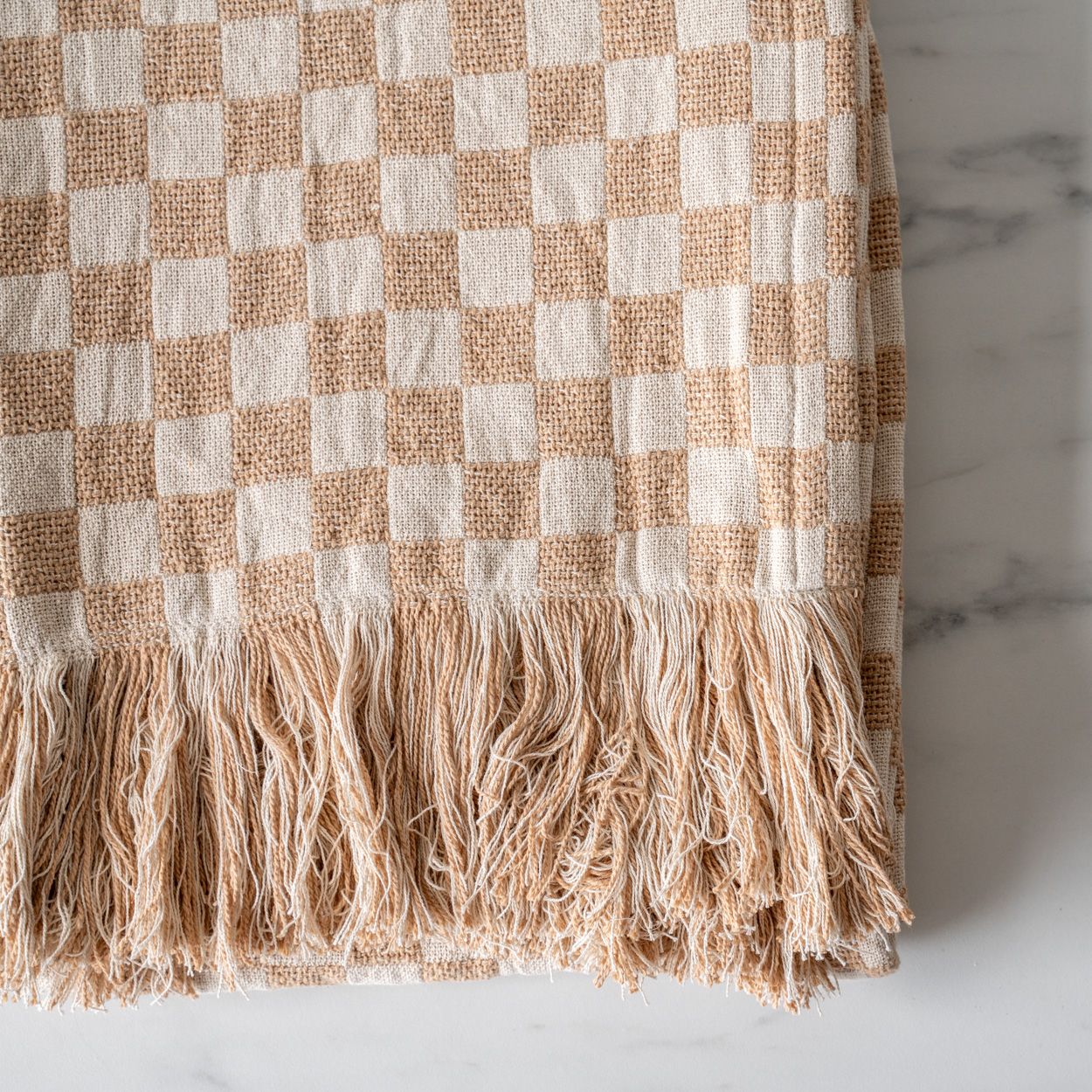 Checkered Throw Blanket - Rug & Weave