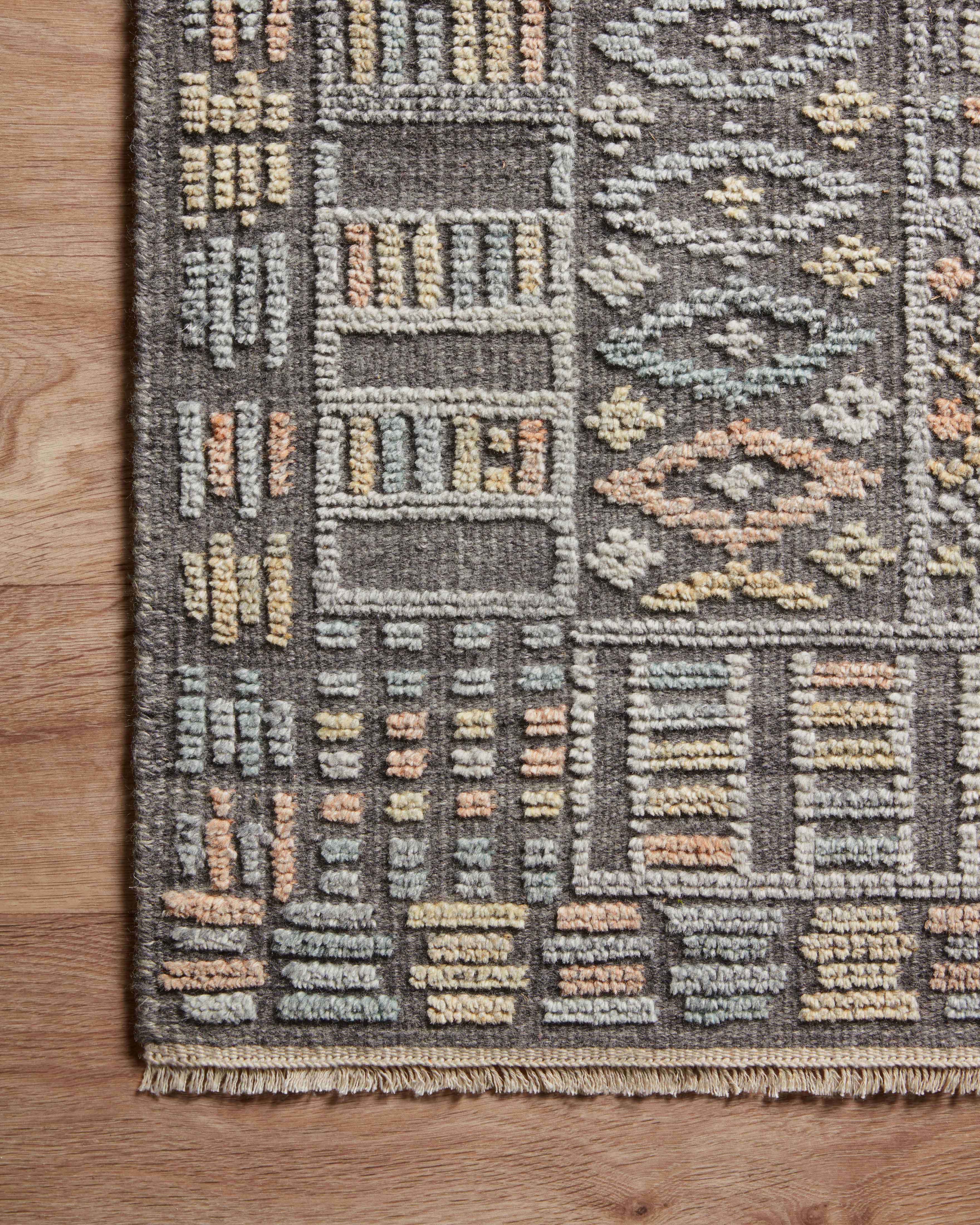 Loloi Nola Charcoal / Multi Rug RUGS - wool Loloi