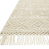 Loloi Noelle Ivory / Black Rug No.1 RUGS - wool Loloi