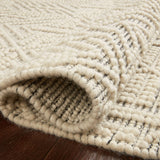 Loloi Noelle Ivory / Black Rug No.1 RUGS - wool Loloi