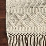 Loloi Noelle Ivory / Black Rug No.2 RUGS - wool Loloi
