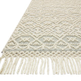 Loloi Noelle Ivory / Blue Rug No.2 RUGS - wool Loloi