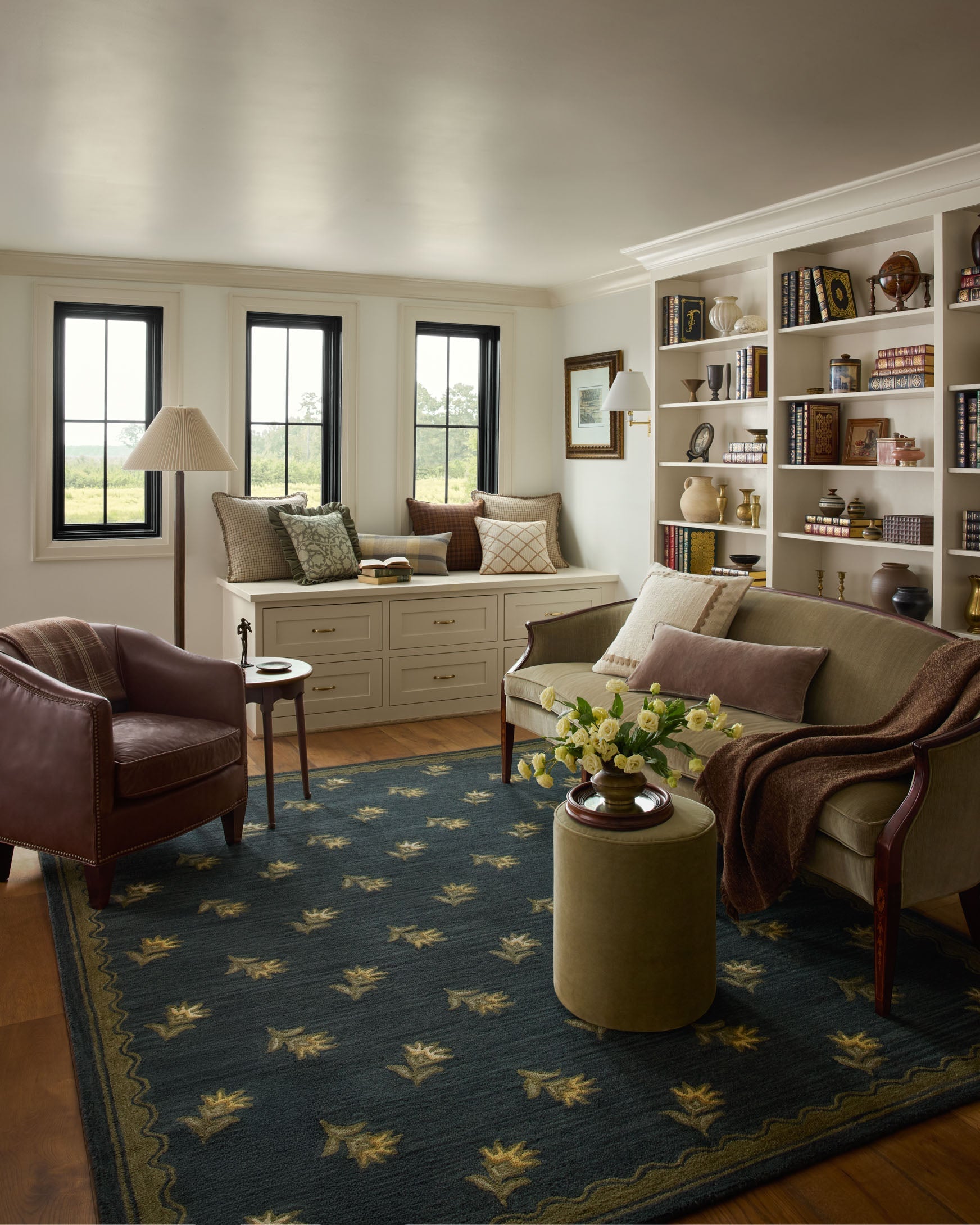 Chris Loves Julia x Loloi Norah Midnight / Olive Rug - Rug & Weave