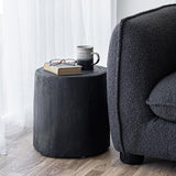 Soleil Wood Side Table - Black