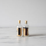 Mini Apothecary Match Bottle - White Tip - Rug & Weave