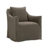 Noel Slipcovered Swivel Chair