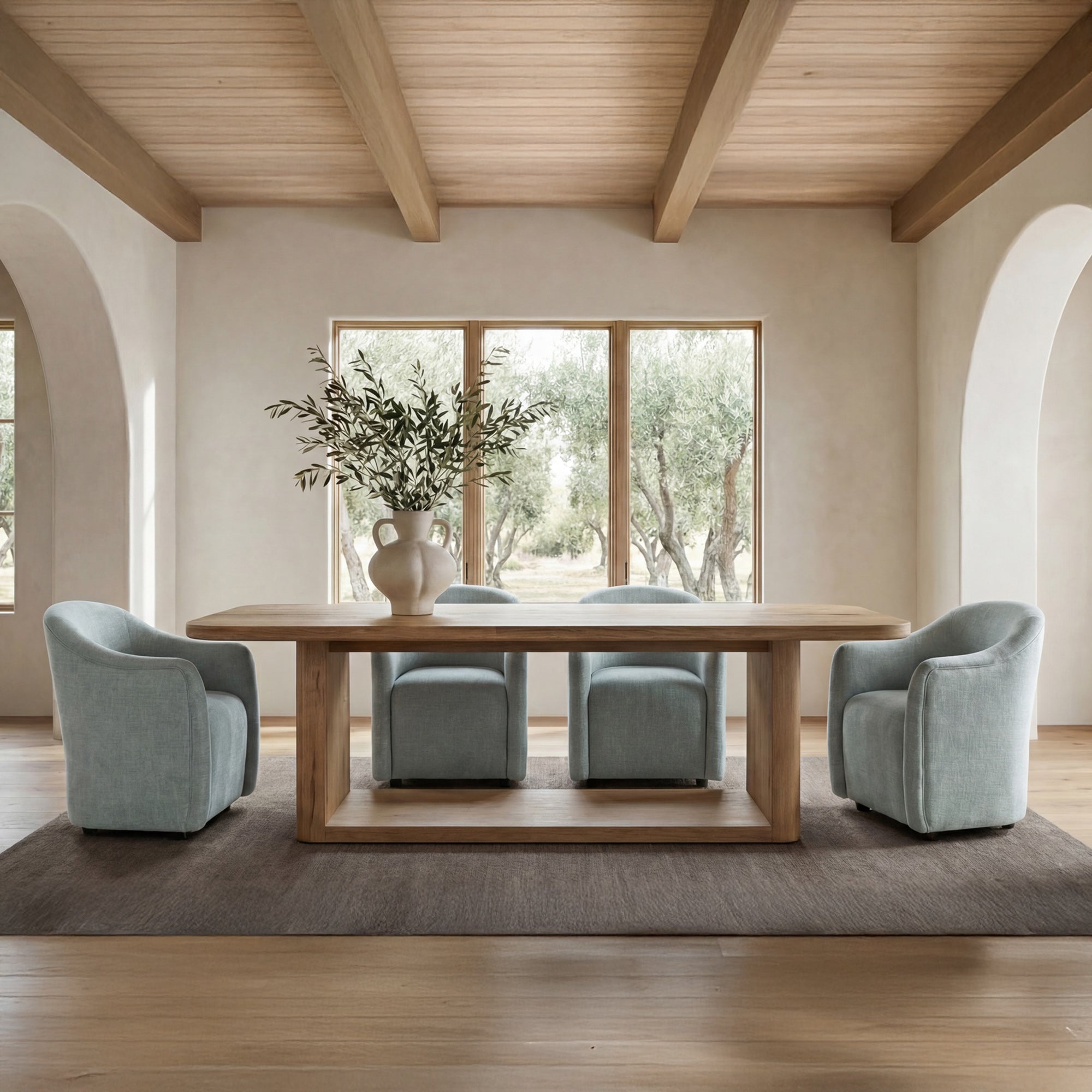 Darcy Rolling Dining Chair