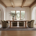 Drava Rolling Dining Chair FURNITURE - dining chair Moe's Furniture