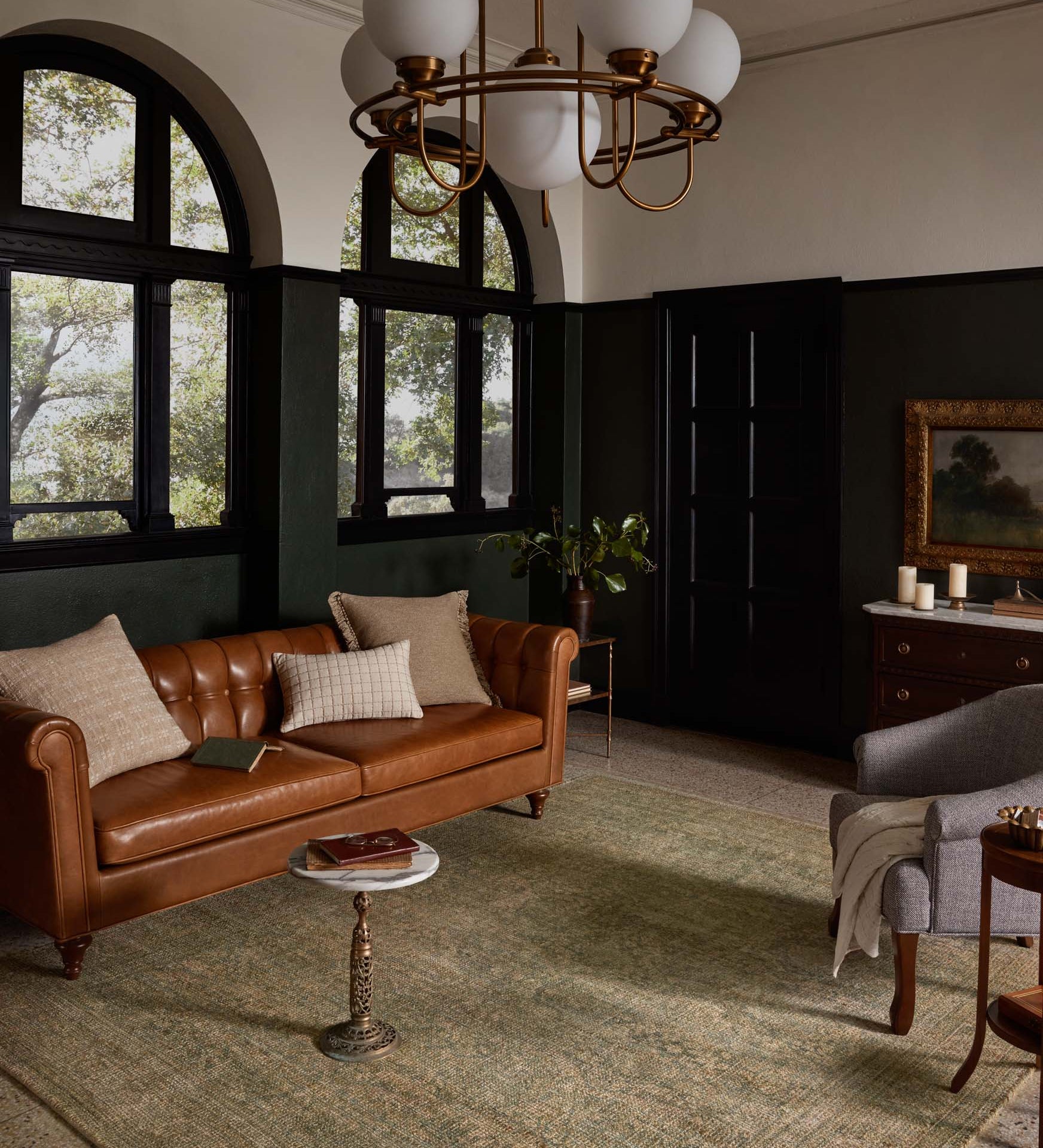 Magnolia Home x Loloi Oakley Lagoon / Rust Rug - Rug & Weave