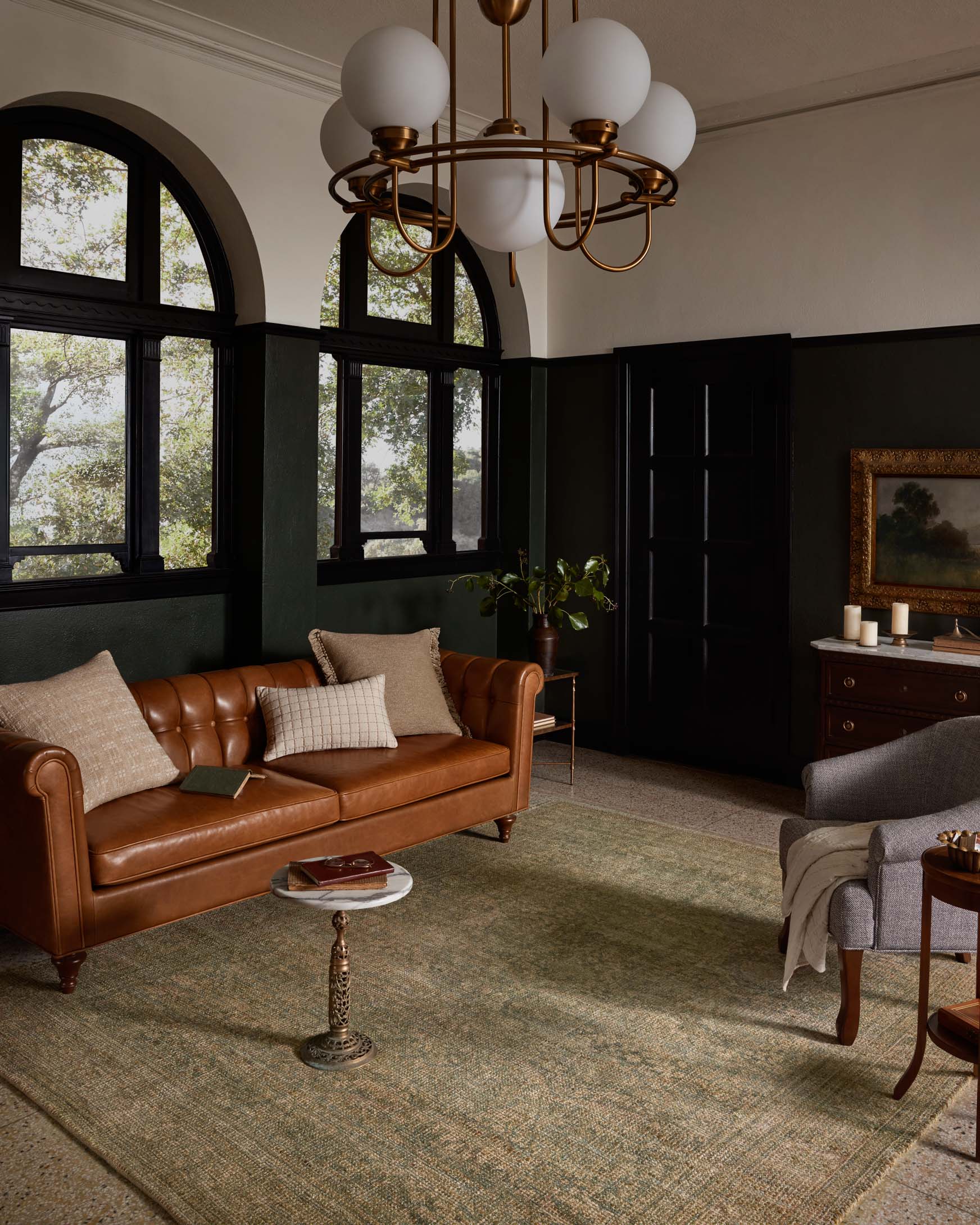 Magnolia Home x Loloi Oakley Lagoon / Rust Rug - Rug & Weave
