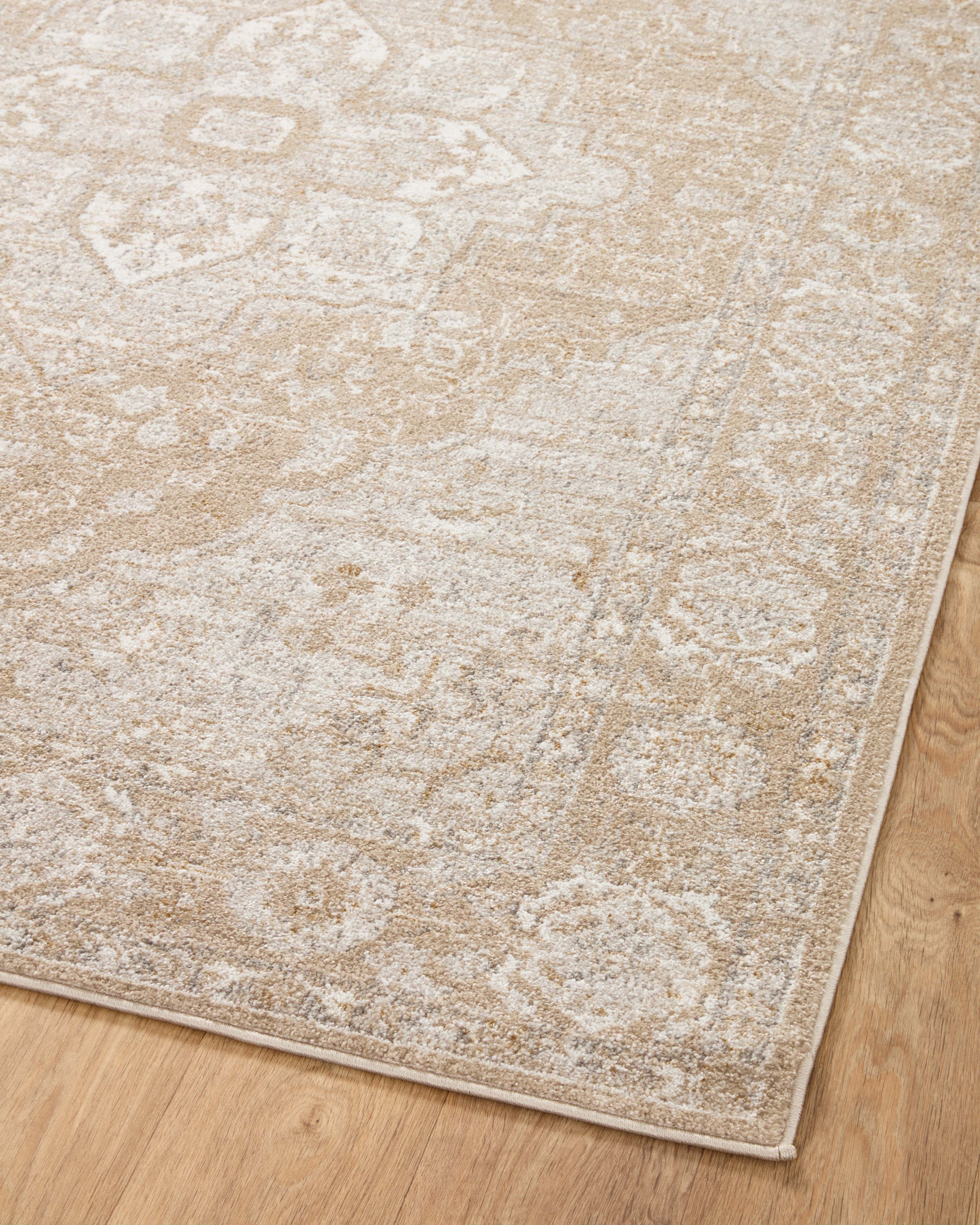 Loloi Odette Beige / Silver Rug 0-RUGS-patterned Loloi