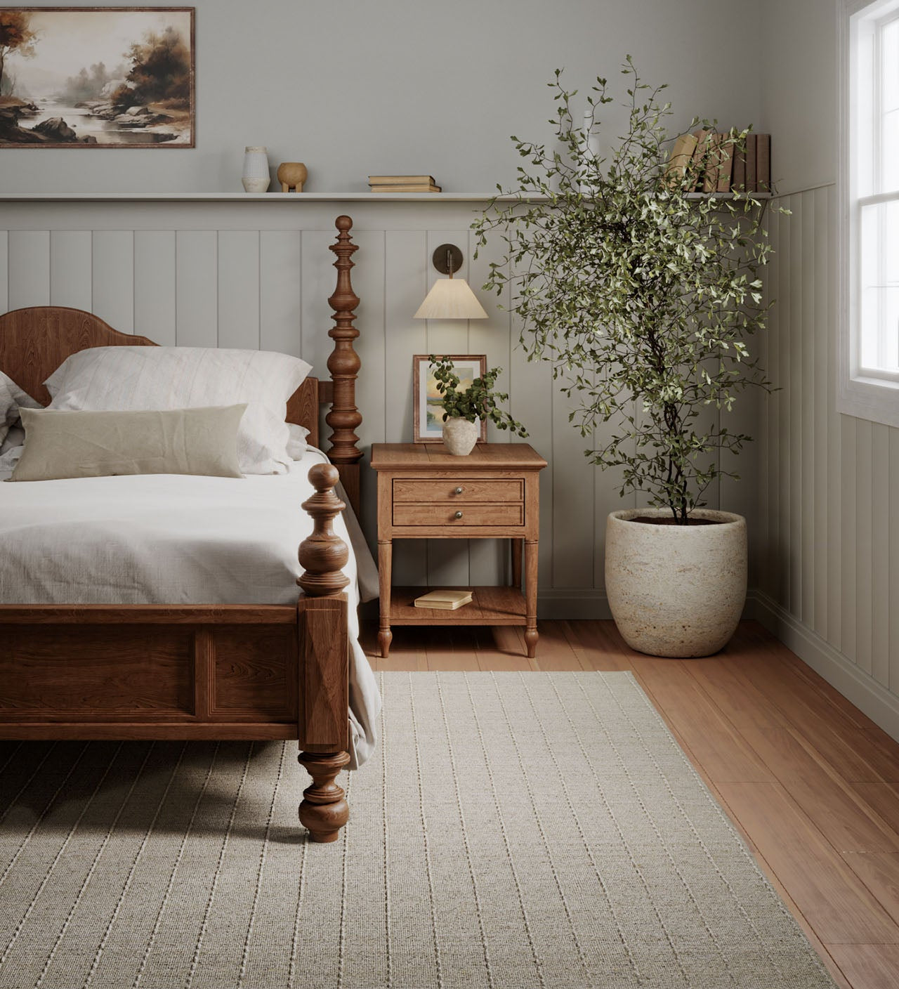 Olivier Stripe Hand Loomed Rug