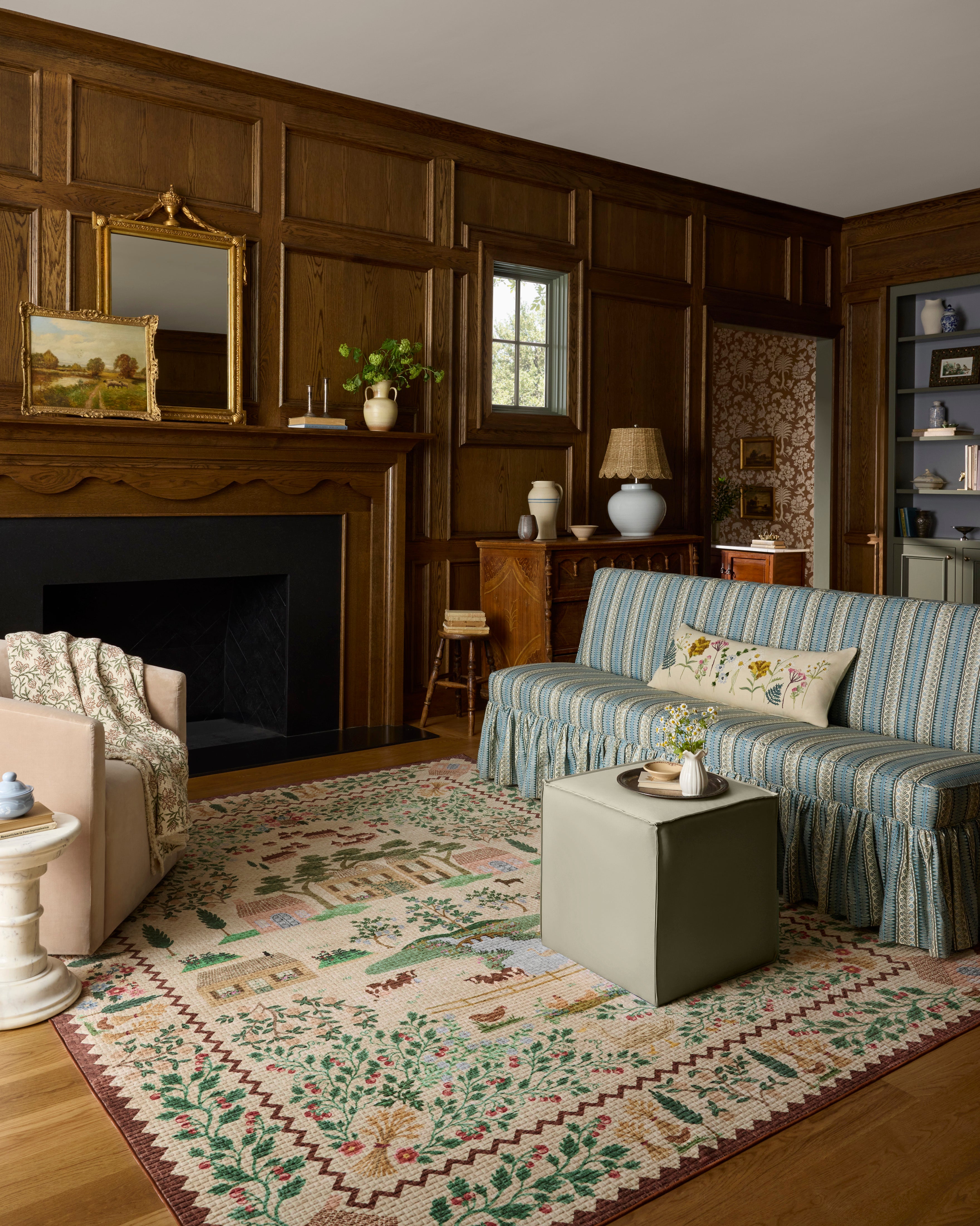 Rifle Paper Co. x Loloi Orchard Antique Ivory / Multi Machine Washable Rug RUGS - synthetic Loloi