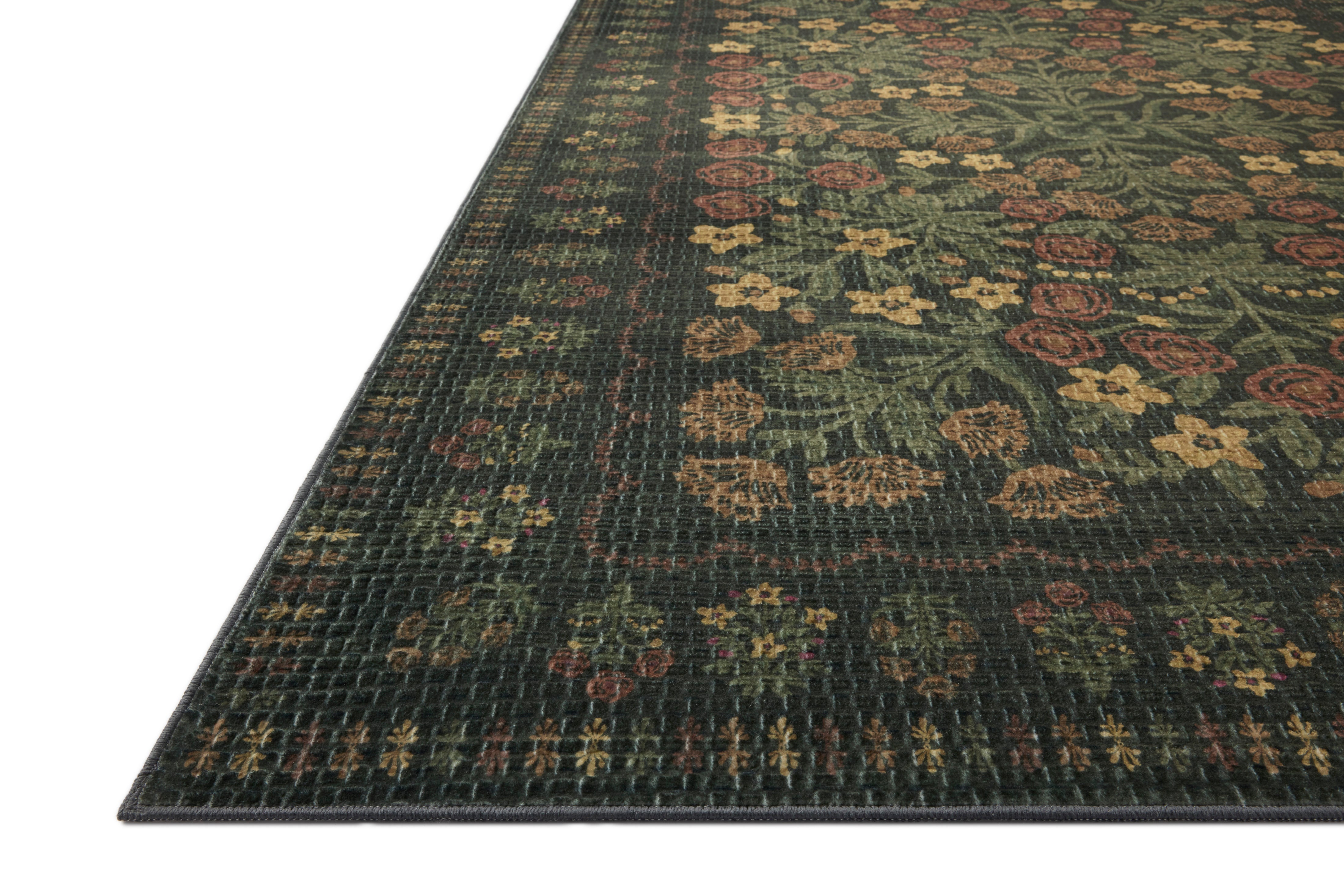 Rifle Paper Co. x Loloi Orchard Forest / Multi Machine Washable Rug, 18" x 18" – view 2