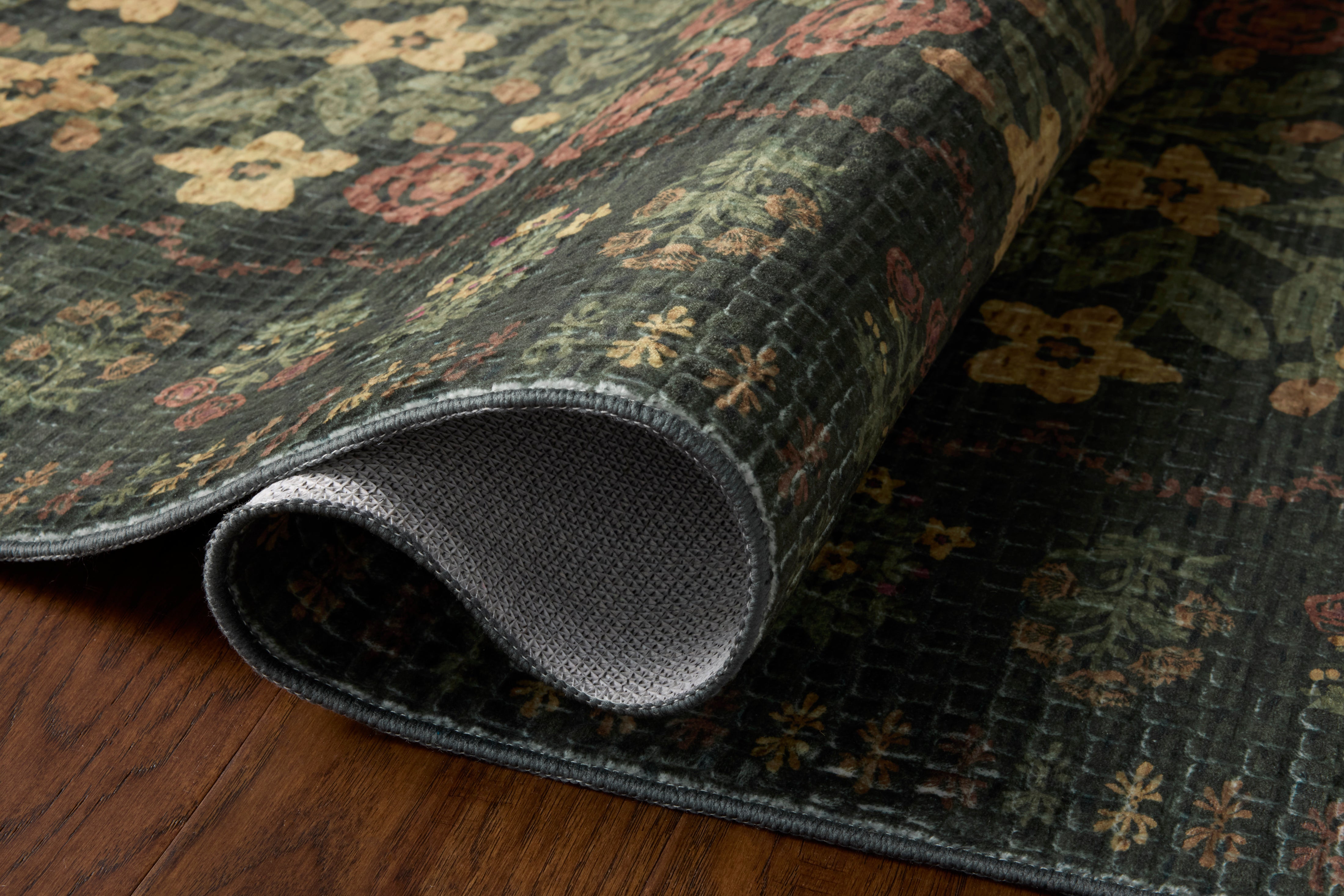 Rifle Paper Co. x Loloi Orchard Forest / Multi Machine Washable Rug, 18" x 18" – view 3