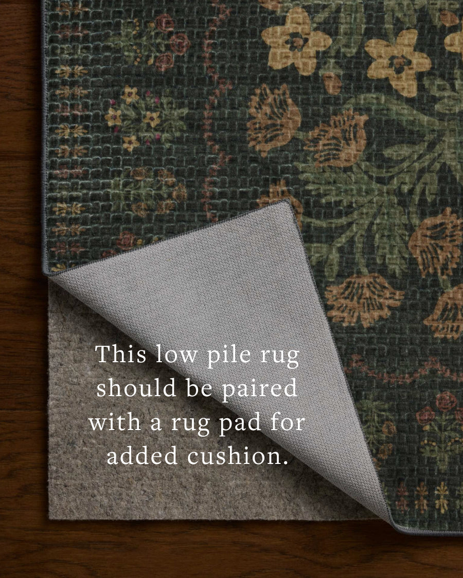 Rifle Paper Co. x Loloi Orchard Forest / Multi Machine Washable Rug, 18" x 18" – view 5