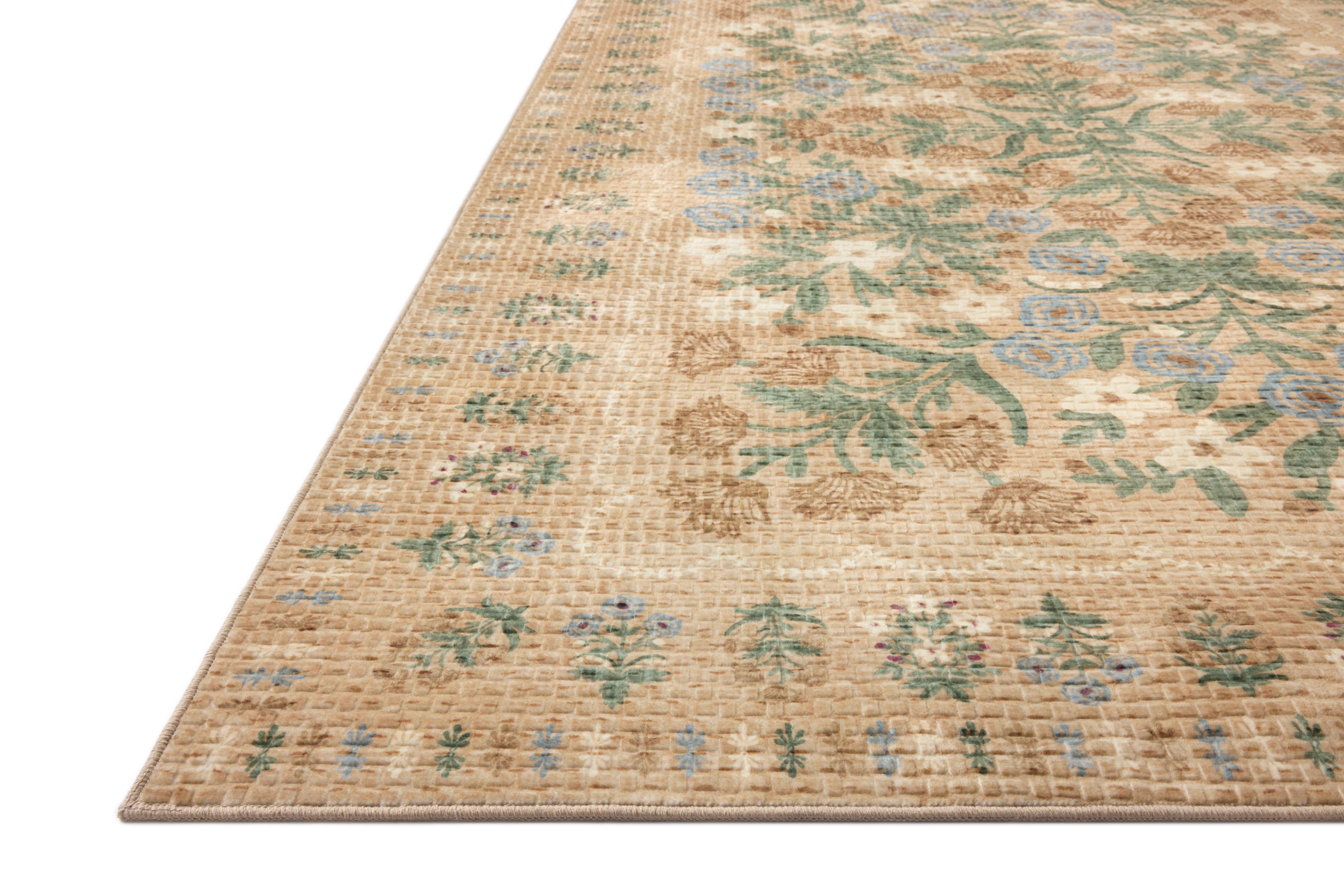 Rifle Paper Co. x Loloi Orchard Sand / Multi Machine Washable Rug RUGS - synthetic Loloi