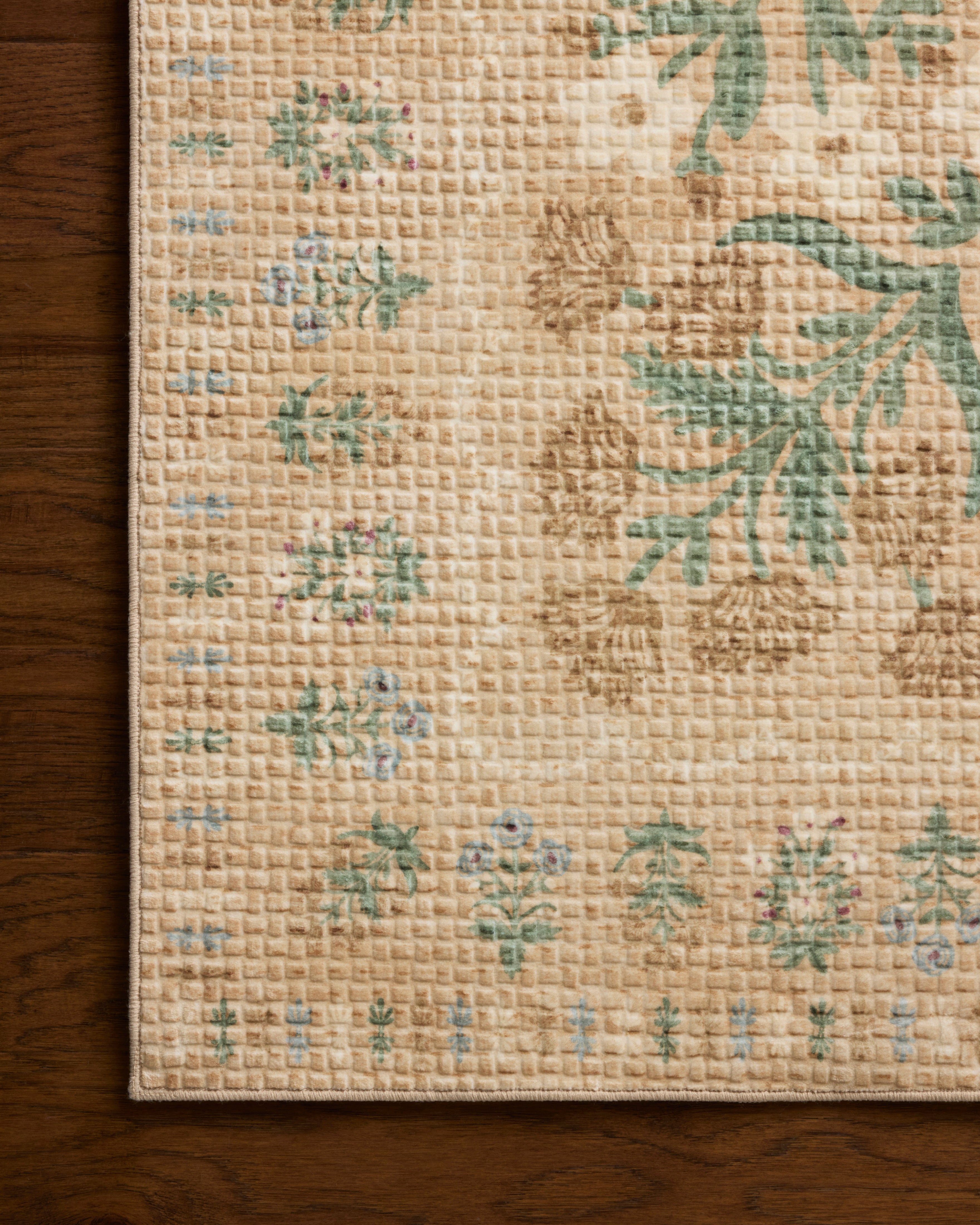 Rifle Paper Co. x Loloi Orchard Sand / Multi Machine Washable Rug RUGS - synthetic Loloi