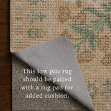 Rifle Paper Co. x Loloi Orchard Sand / Multi Machine Washable Rug, 18" x 18" – view 6