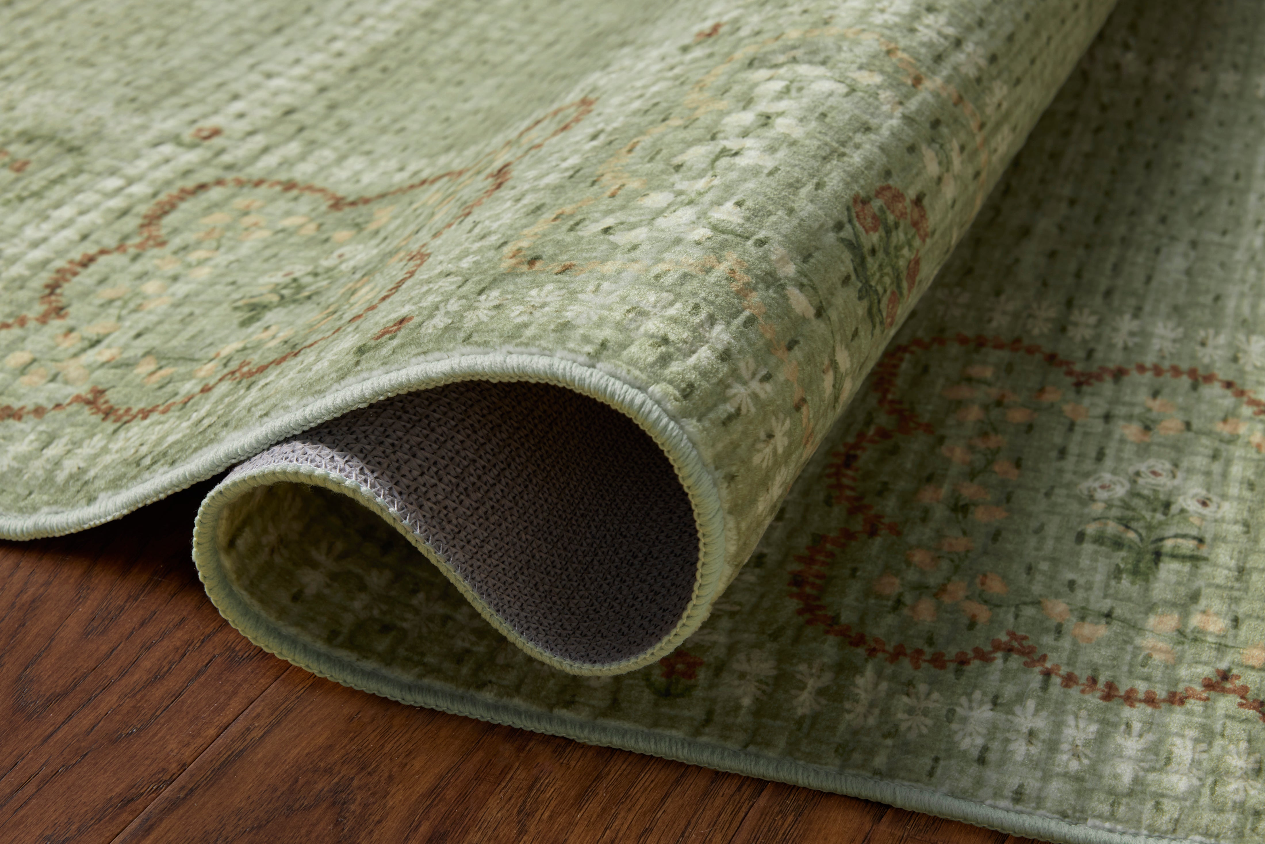Rifle Paper Co. x Loloi Orchard Green / Multi Machine Washable Rug RUGS - synthetic Loloi