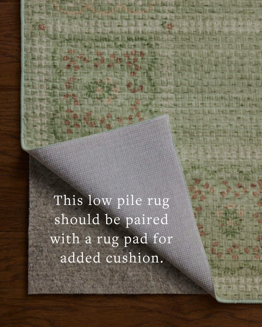 Rifle Paper Co. x Loloi Orchard Green / Multi Machine Washable Rug, 18" x 18" – view 5