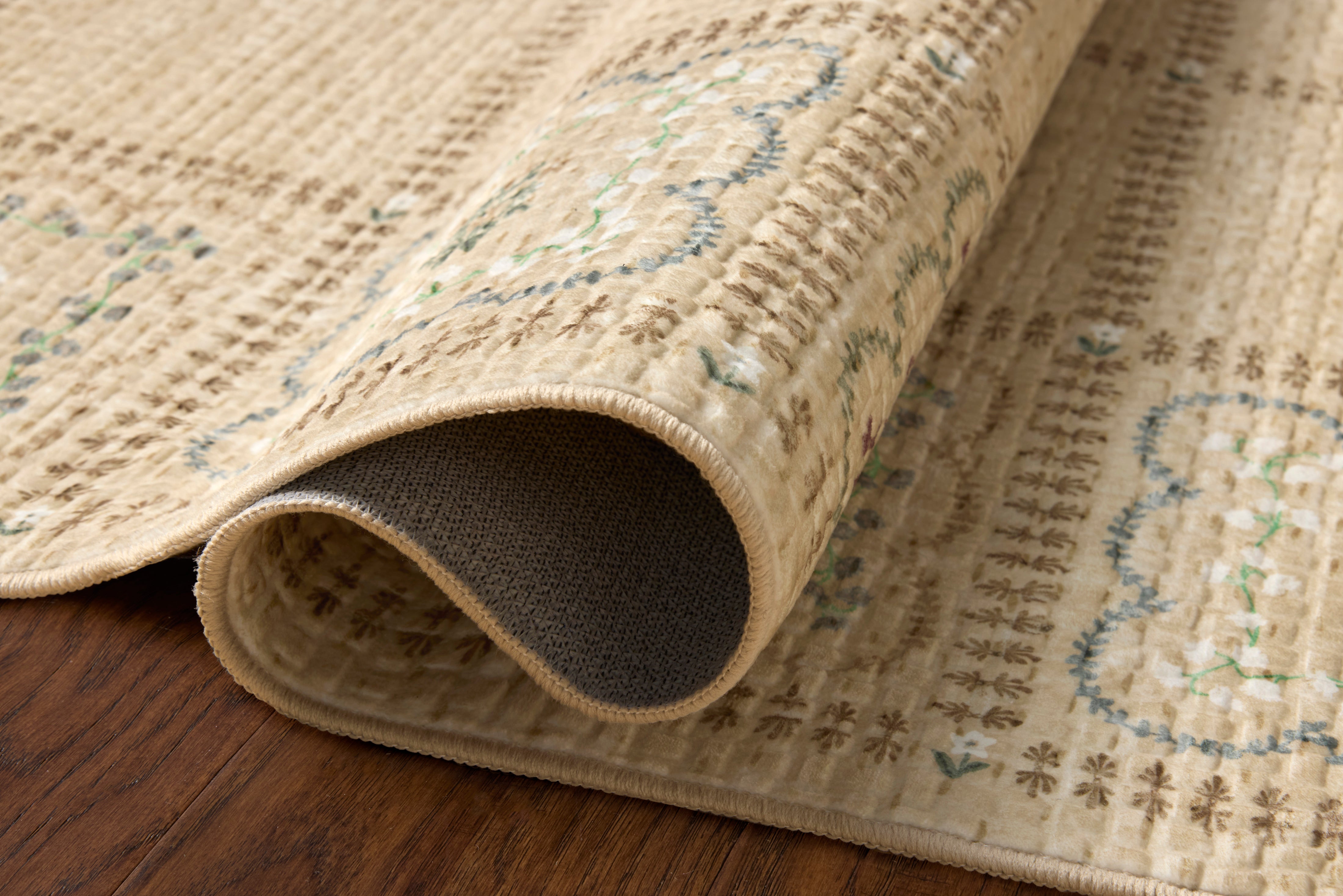 Rifle Paper Co. x Loloi Orchard Natural / Multi Machine Washable Rug, 18" x 18" – view 4