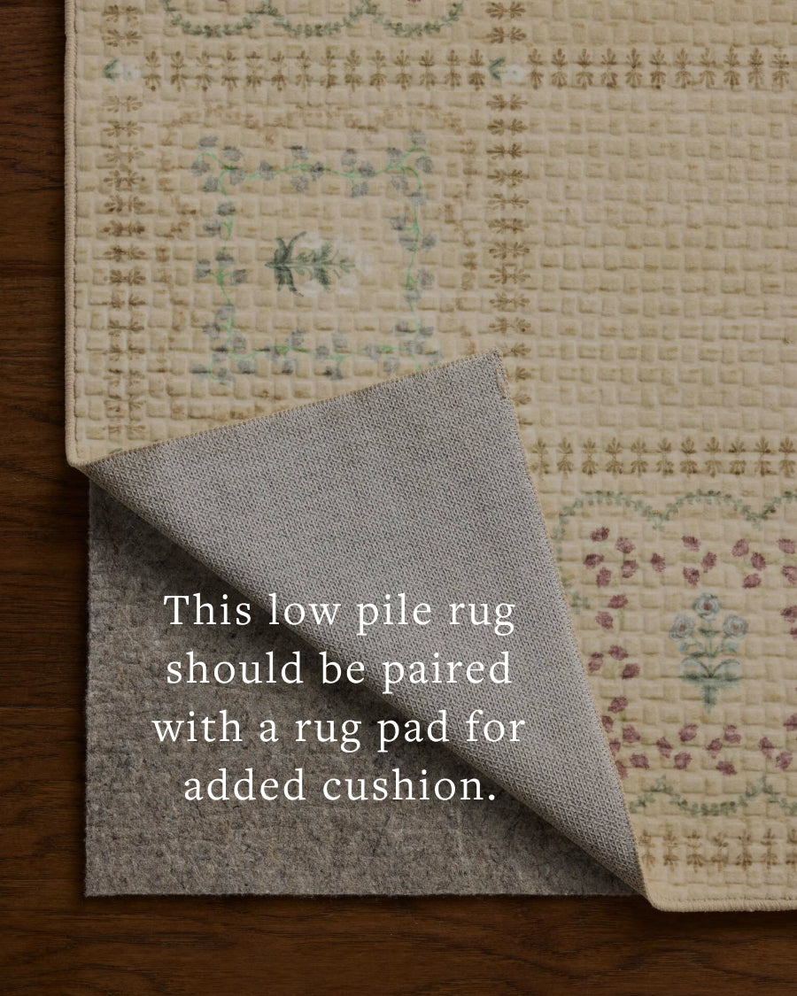 Rifle Paper Co. x Loloi Orchard Natural / Multi Machine Washable Rug, 18" x 18" – view 6