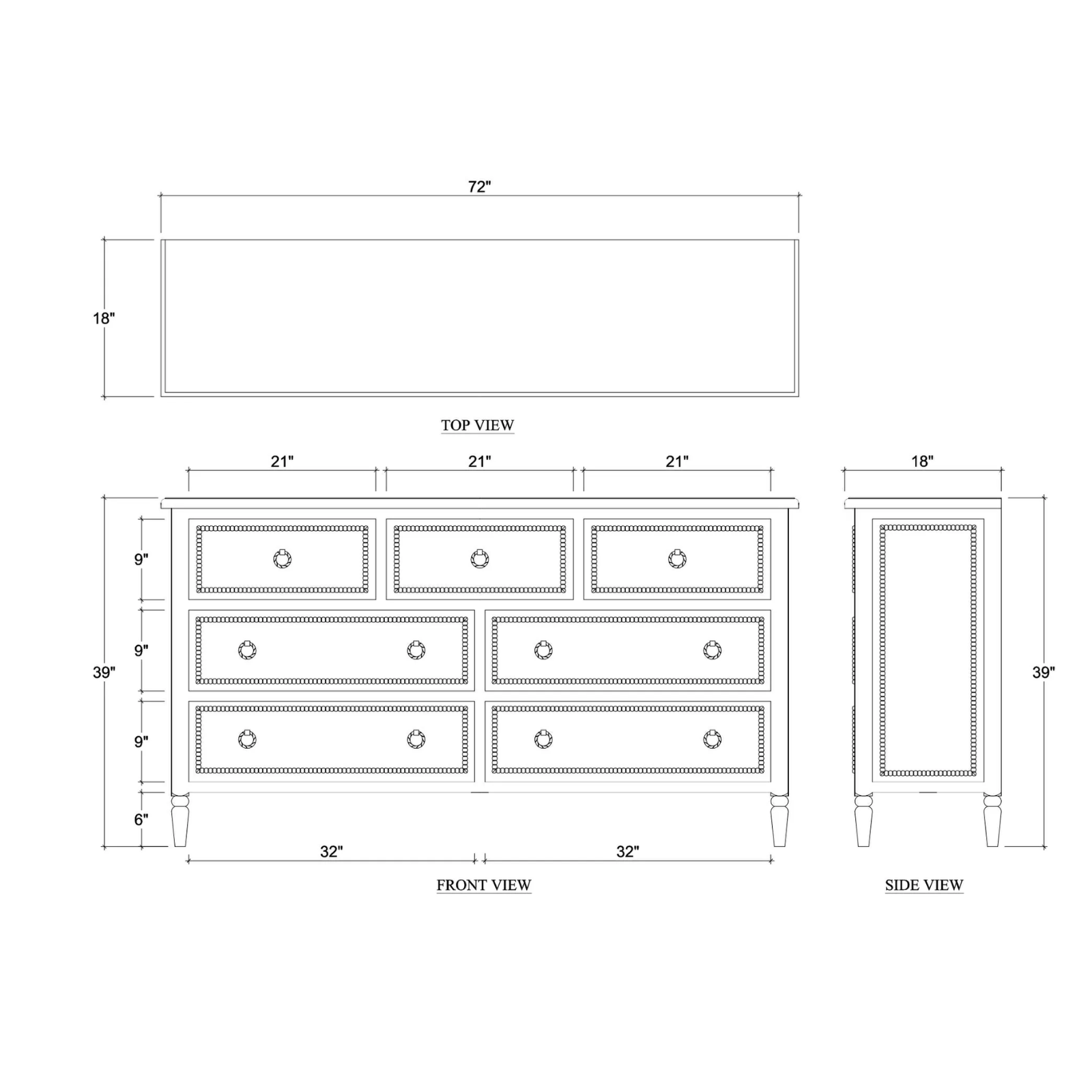 Colin 7 Drawer Dresser - Rug & Weave