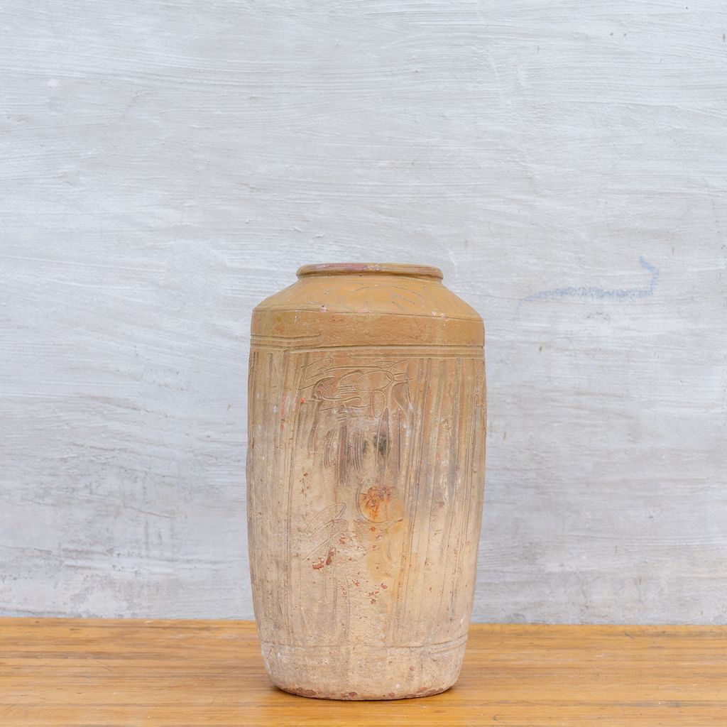 Tall Vintage Makou Jar - Rug & Weave