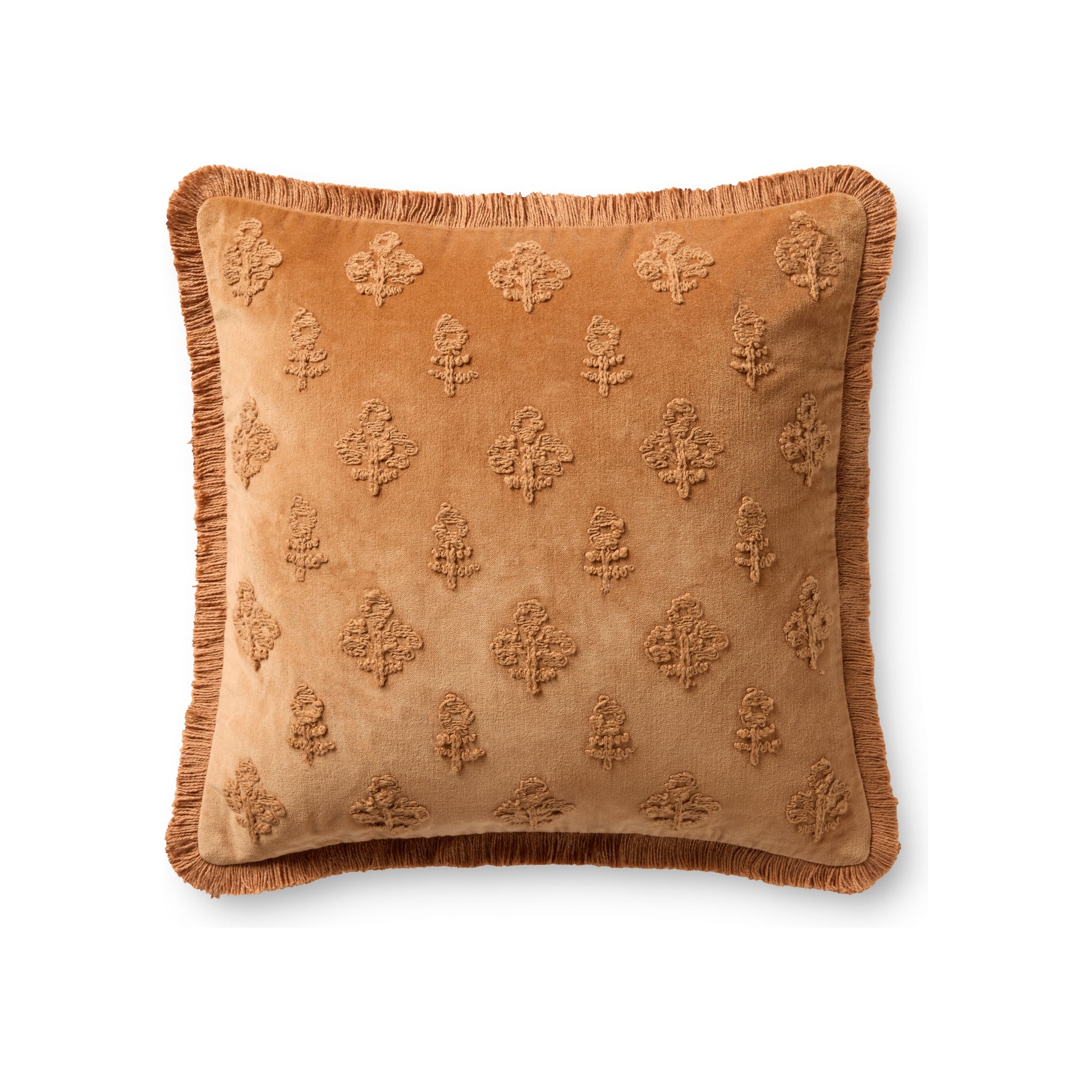 Chris Loves Julia x Loloi Darla Pillow, Clay 18x18 Cover Only