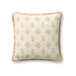 Chris Loves Julia x Loloi Darla Pillow Throw Pillows Loloi Ivory 18x18 Cover Only