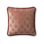 Chris Loves Julia x Loloi Darla Pillow Throw Pillows Loloi Mauve 18x18 Cover Only