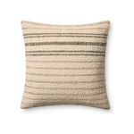 Amber Lewis x Loloi Atley Pillow Throw Pillows Loloi Natural / Olive 22x22 Cover Only