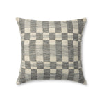 Amber Lewis x Loloi Adams Pillow Throw Pillows Loloi Charcoal / Ivory 18x18 Cover Only
