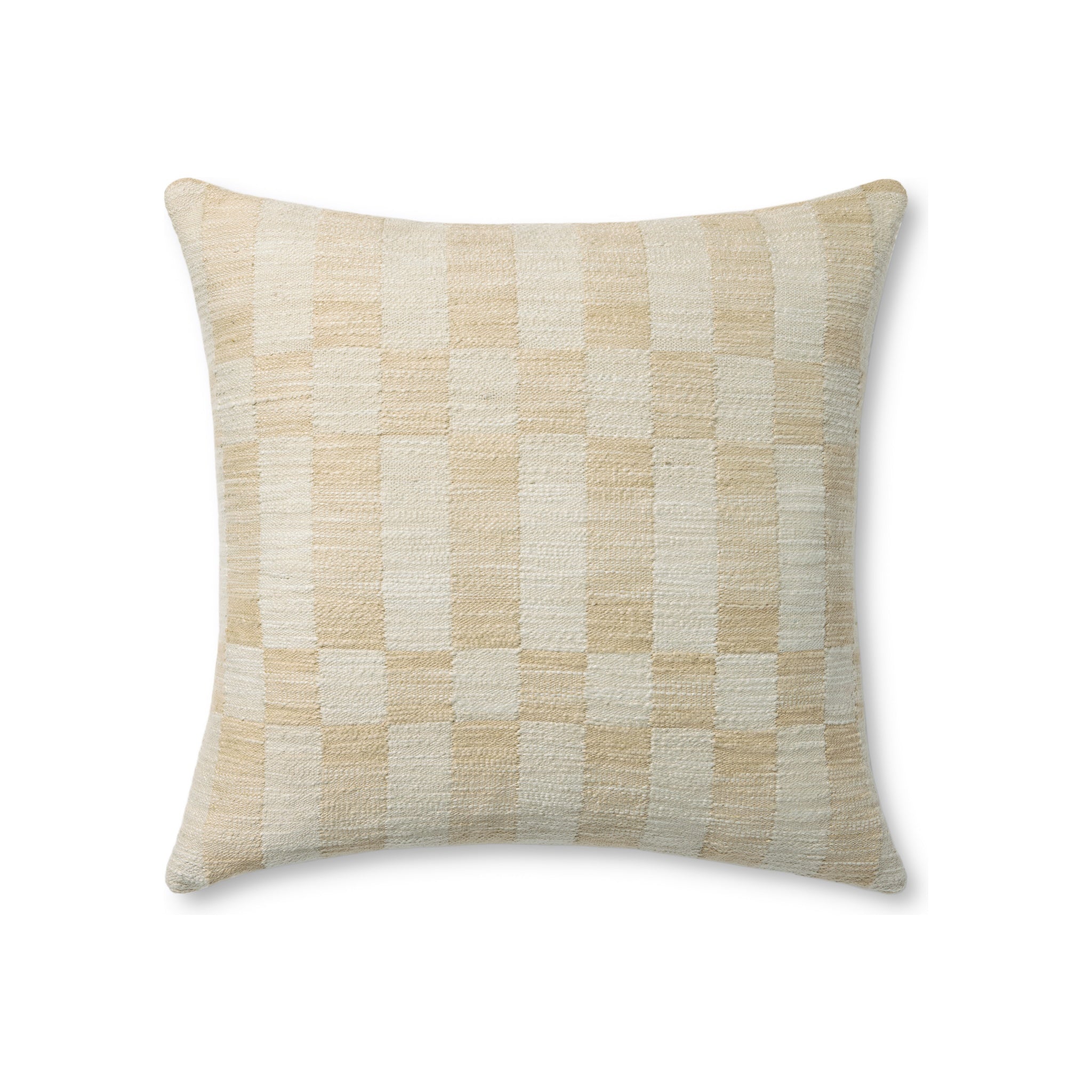 Amber Lewis x Loloi Adams Pillow, Sand / Ivory 18x18 Cover Only