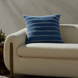 Magnolia Home by Joanna Gaines x Loloi Landry Blue / Natural Pillow Throw Pillows Loloi