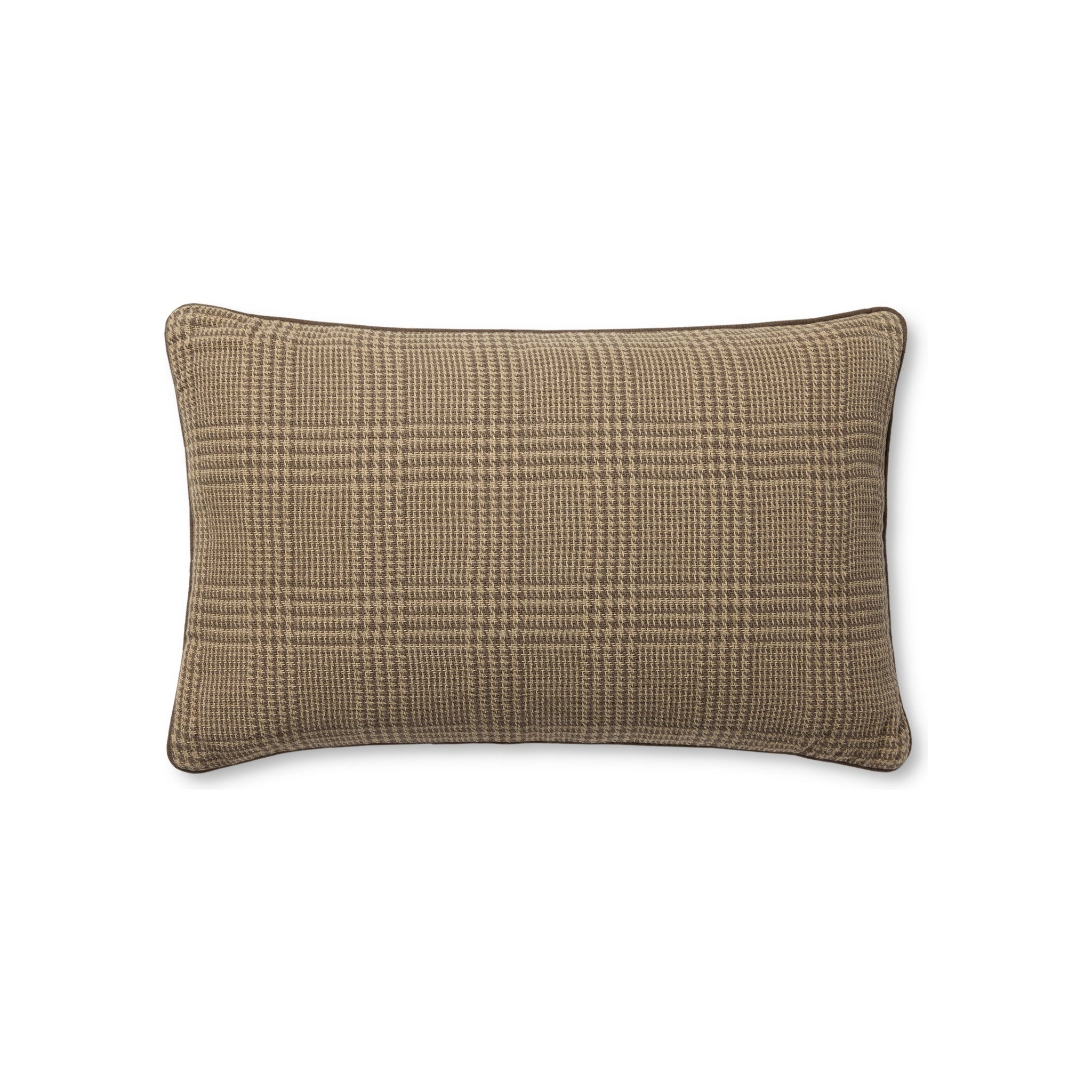 Amber Lewis x Loloi Navarro Pillow, Brown 13x21 Cover Only