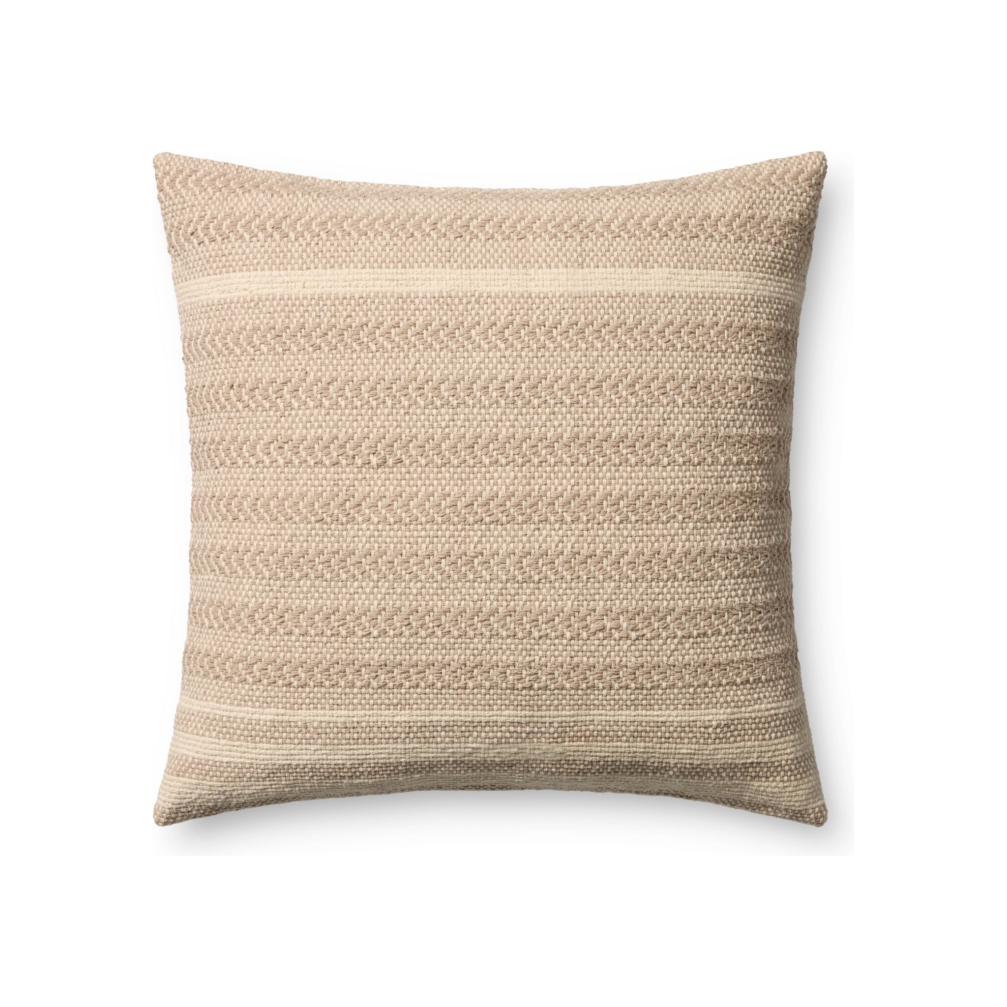 Amber Lewis x Loloi Blair Pillow, Beige 22x22 Cover Only