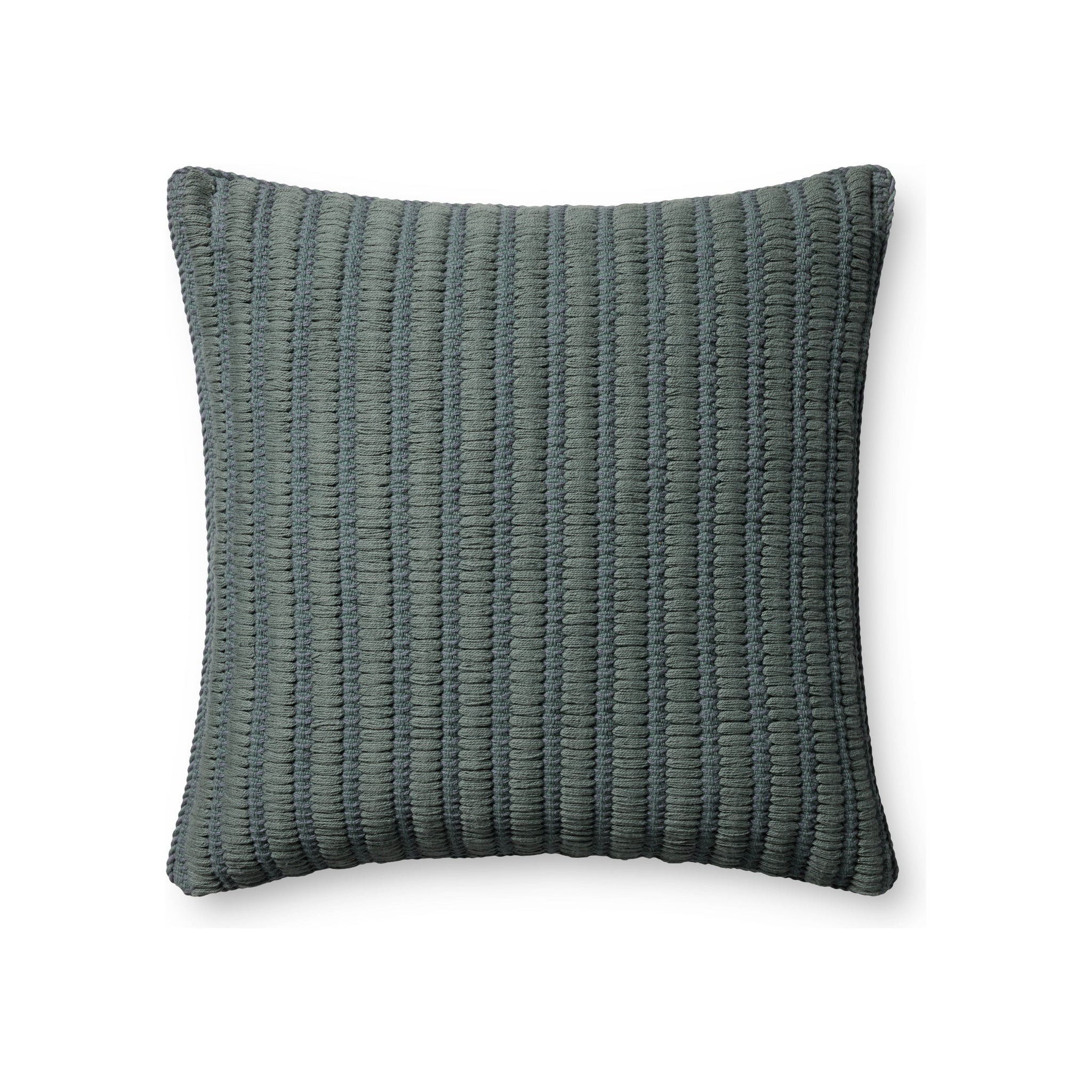 Amber Lewis x Loloi Callahan Pillow, Blue 24" x 24" Cover Only