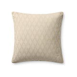 Chris Loves Julia x Loloi Cary Pillow Throw Pillows Loloi Ivory 26x26 Cover Only