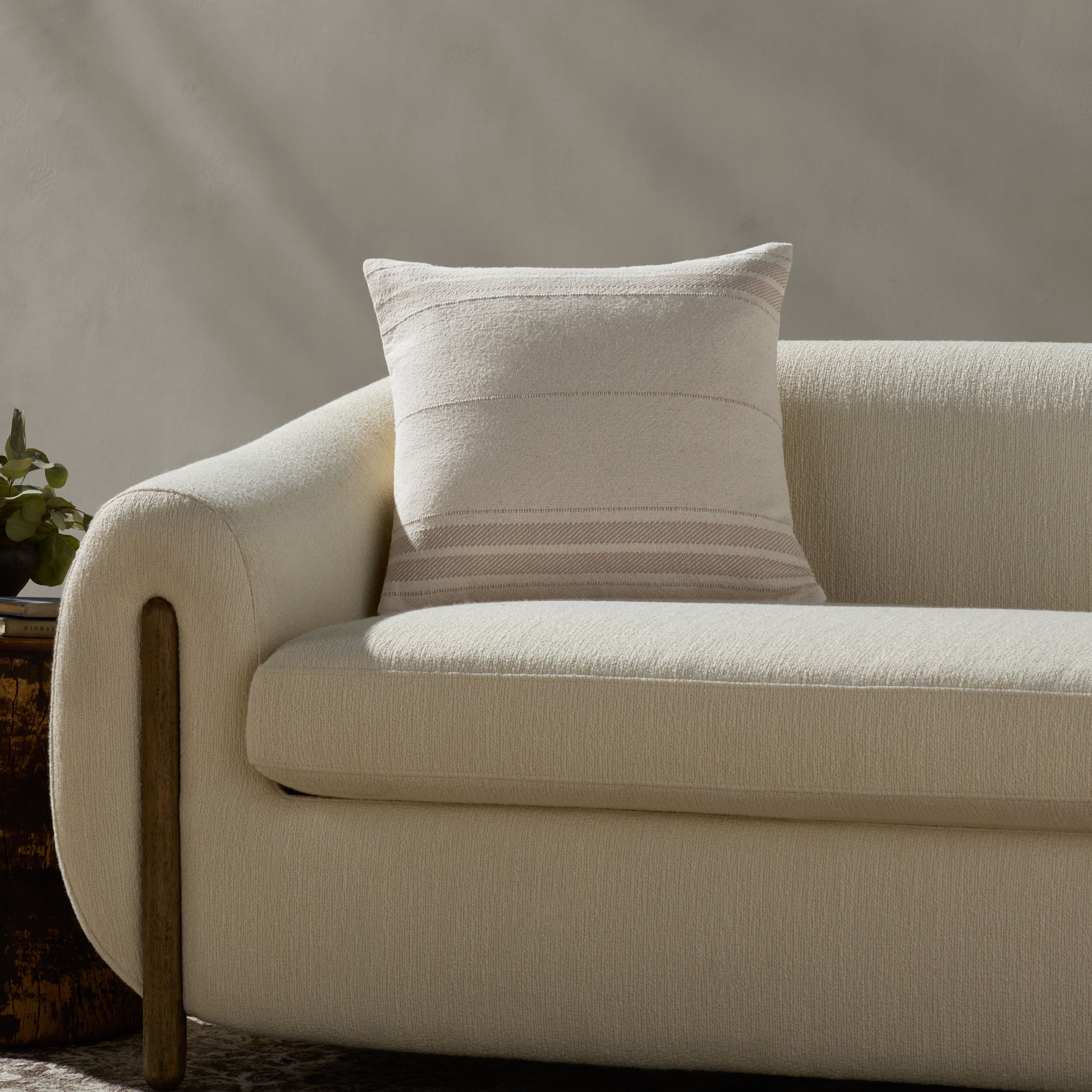 Magnolia Home by Joanna Gaines x Loloi Selena Ivory / Natural Pillow