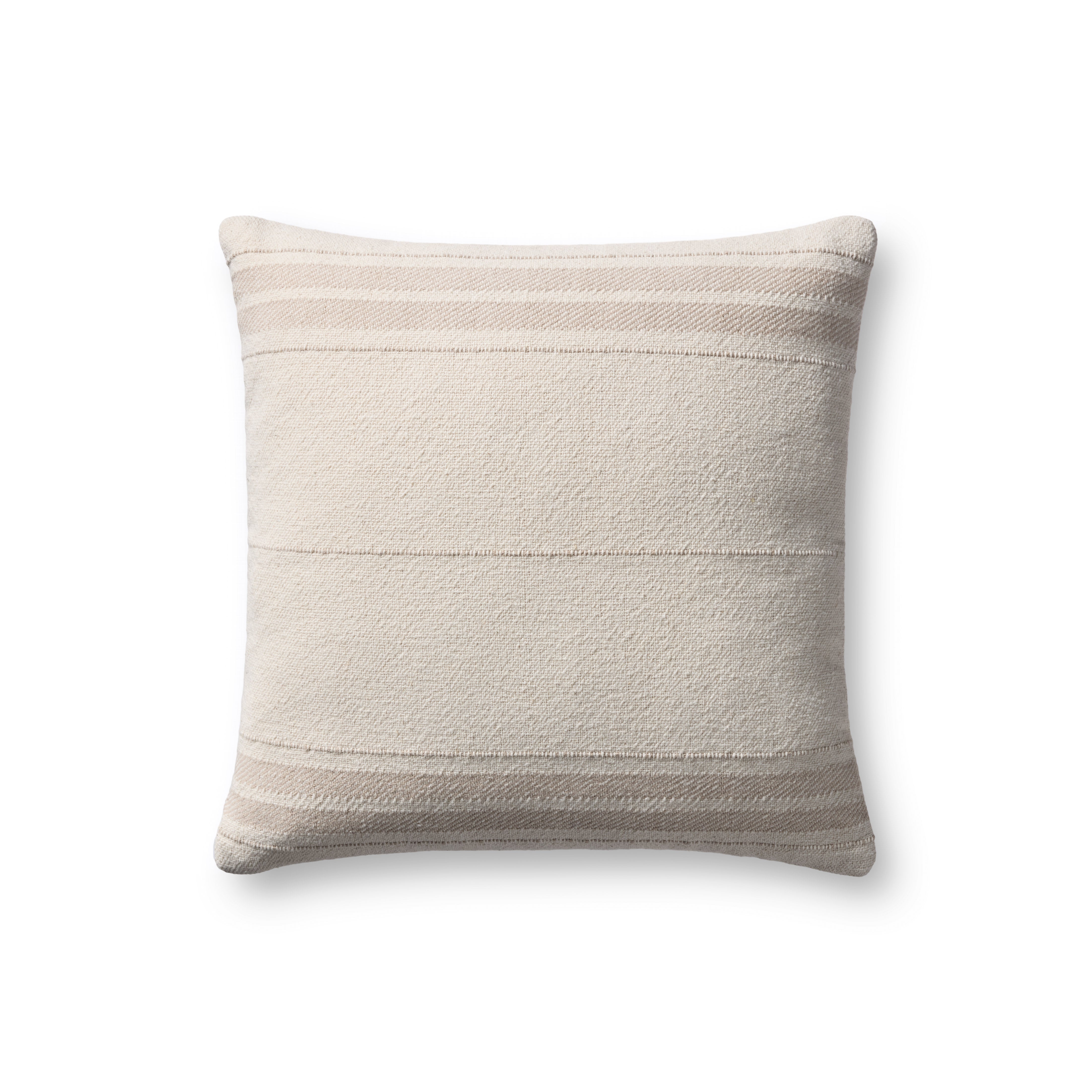 Magnolia Home by Joanna Gaines x Loloi Selena Natural / Ivory Pillow, Cover Only