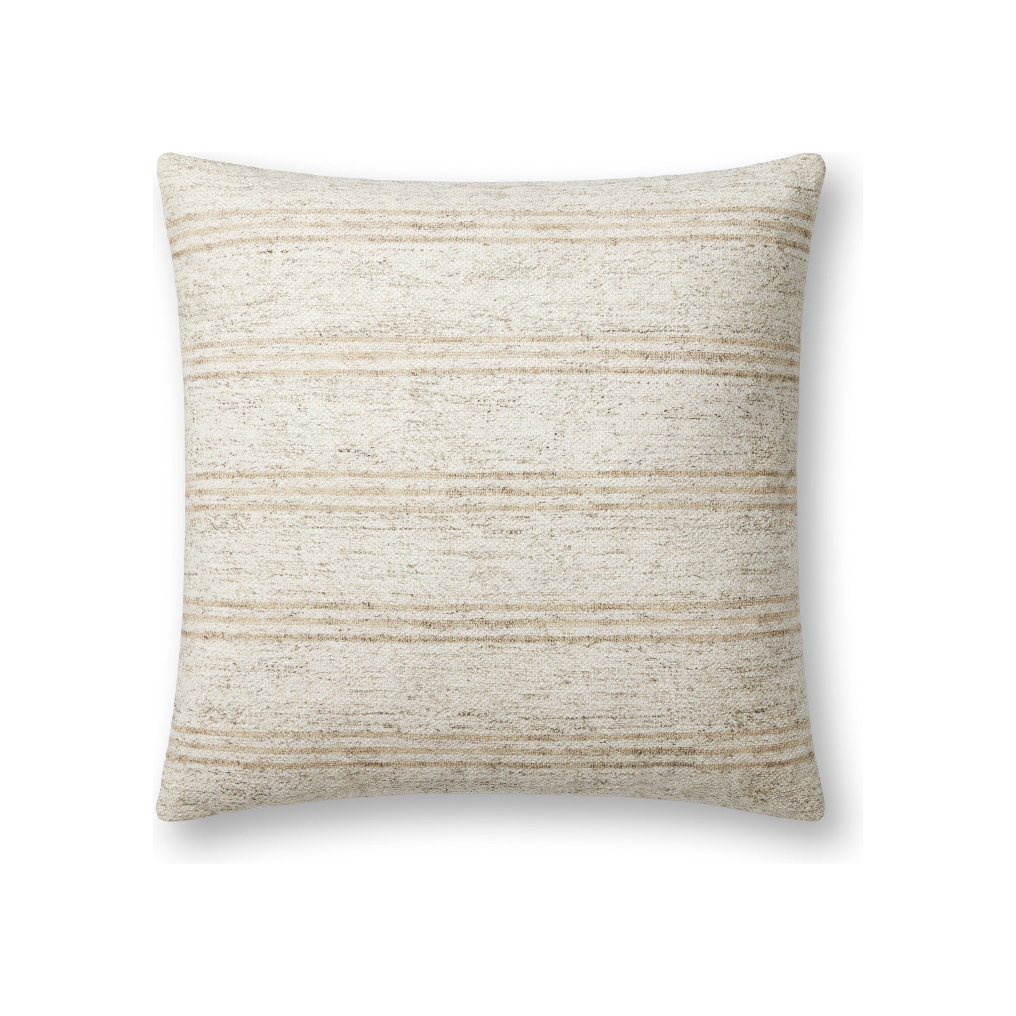 Amber Lewis x Loloi Zephyr Pillow, Ivory / Natural 18" x 18" Cover Only