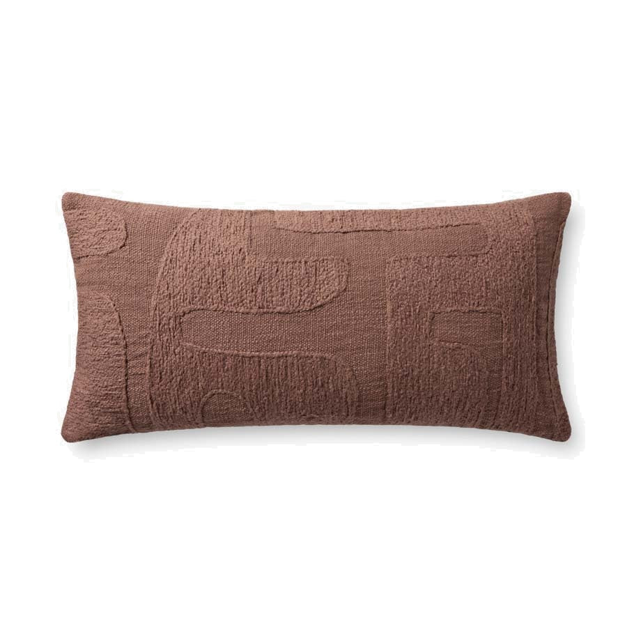 Brigette Romanek x Loloi Calliope Pillow Throw Pillows Loloi Mauve 12" x 27" Cover Only