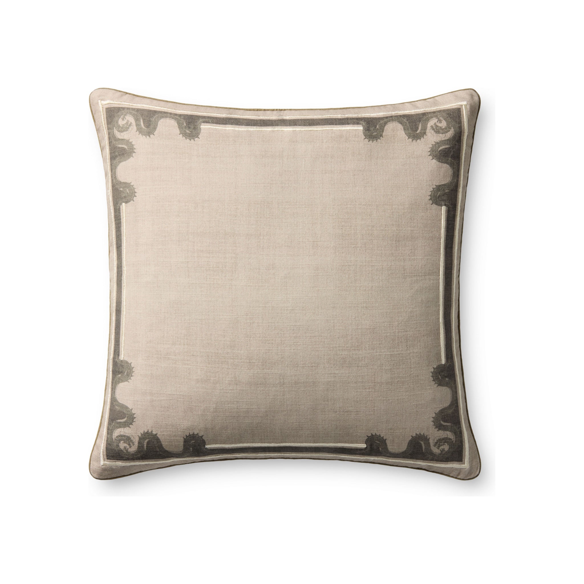 Brigette Romanek x Loloi Dragonet Pillow, 20" x 20" Cover Only