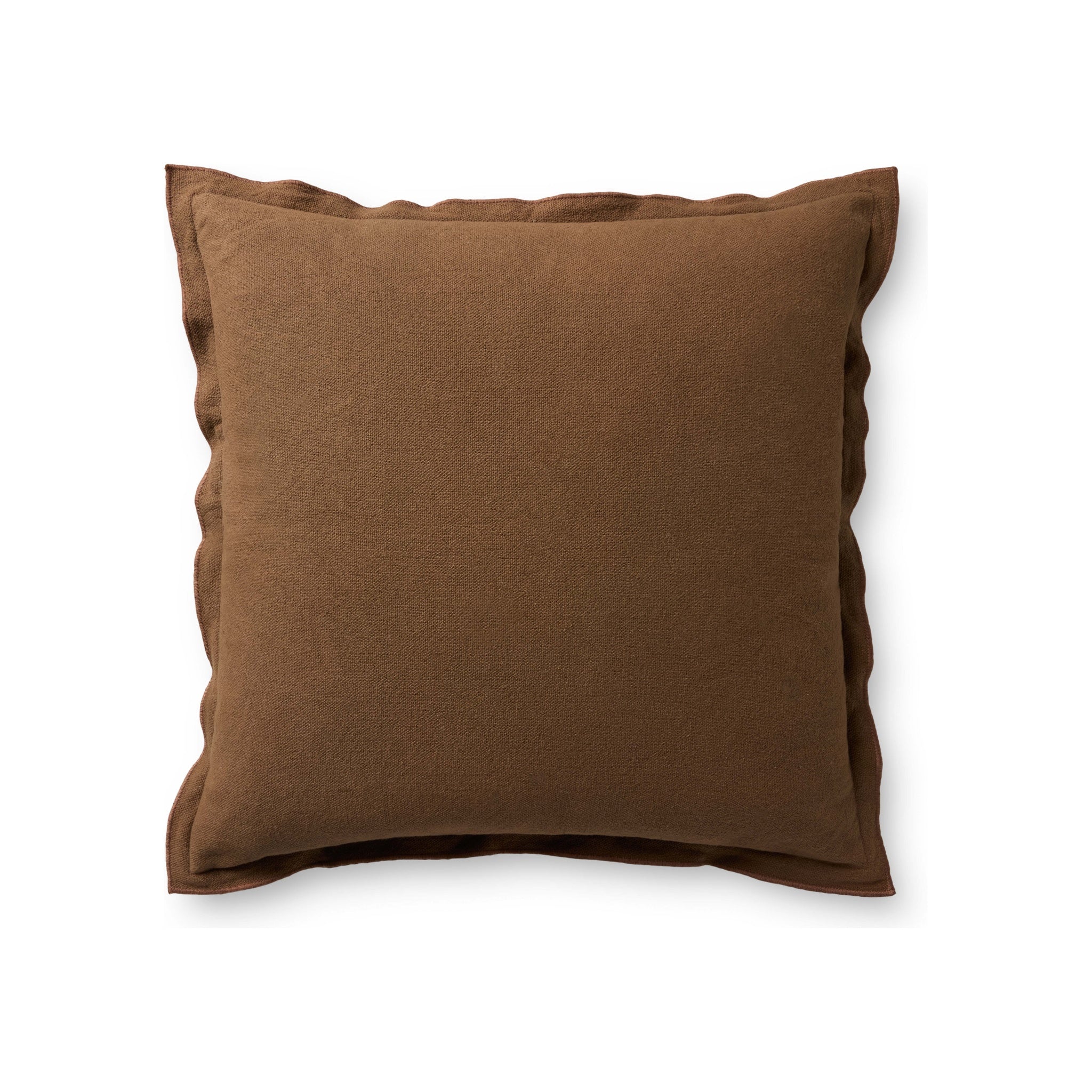 Leanne Ford x Loloi Captain Pillow, Brown 18" x 18" Cover Only