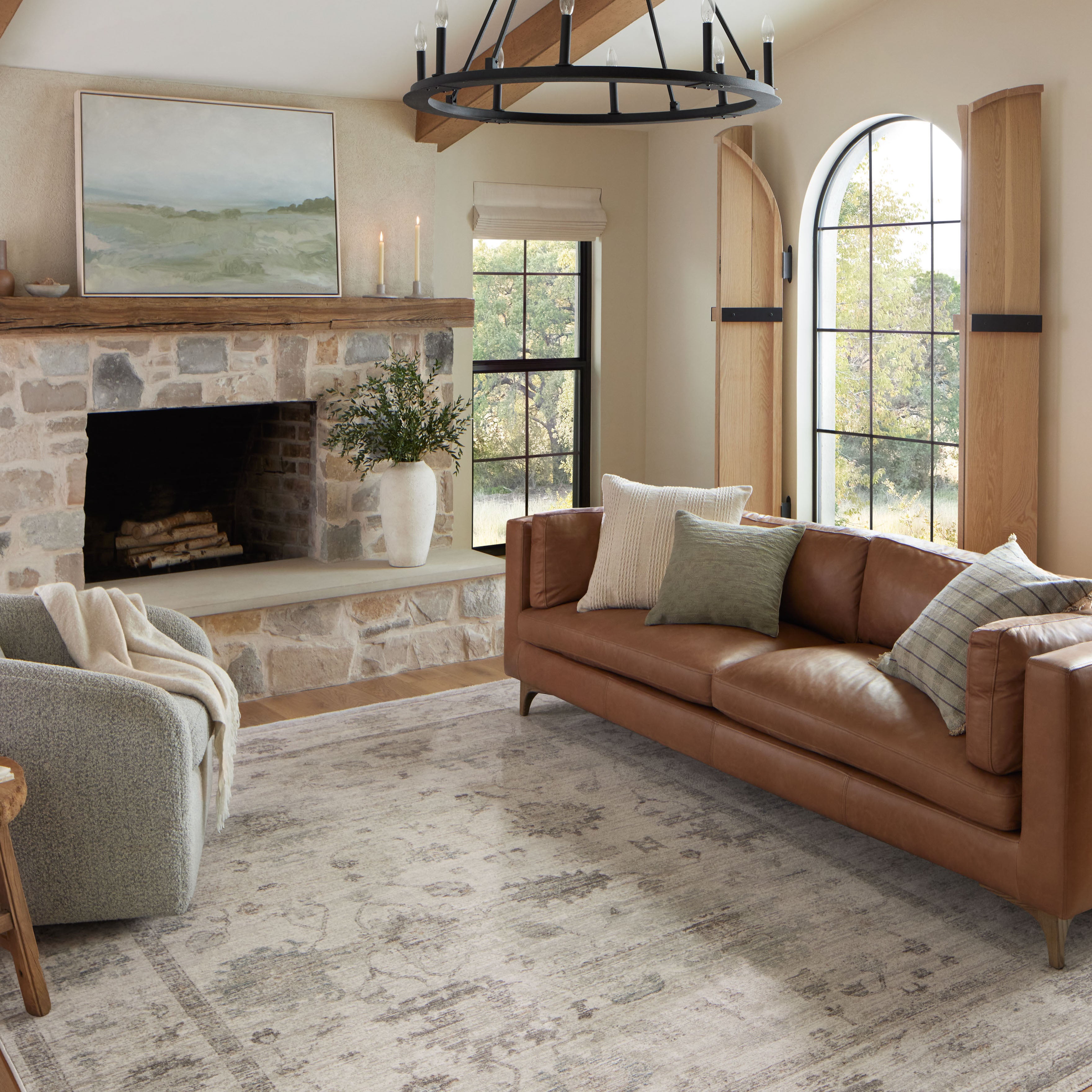 Magnolia Home by Joanna Gaines x Loloi Riley Pillow Throw Pillows Loloi