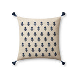 Magnolia Home by Joanna Gaines x Loloi Addison Pillow Throw Pillows Loloi Beige / Navy 22" x 22" Cover Only