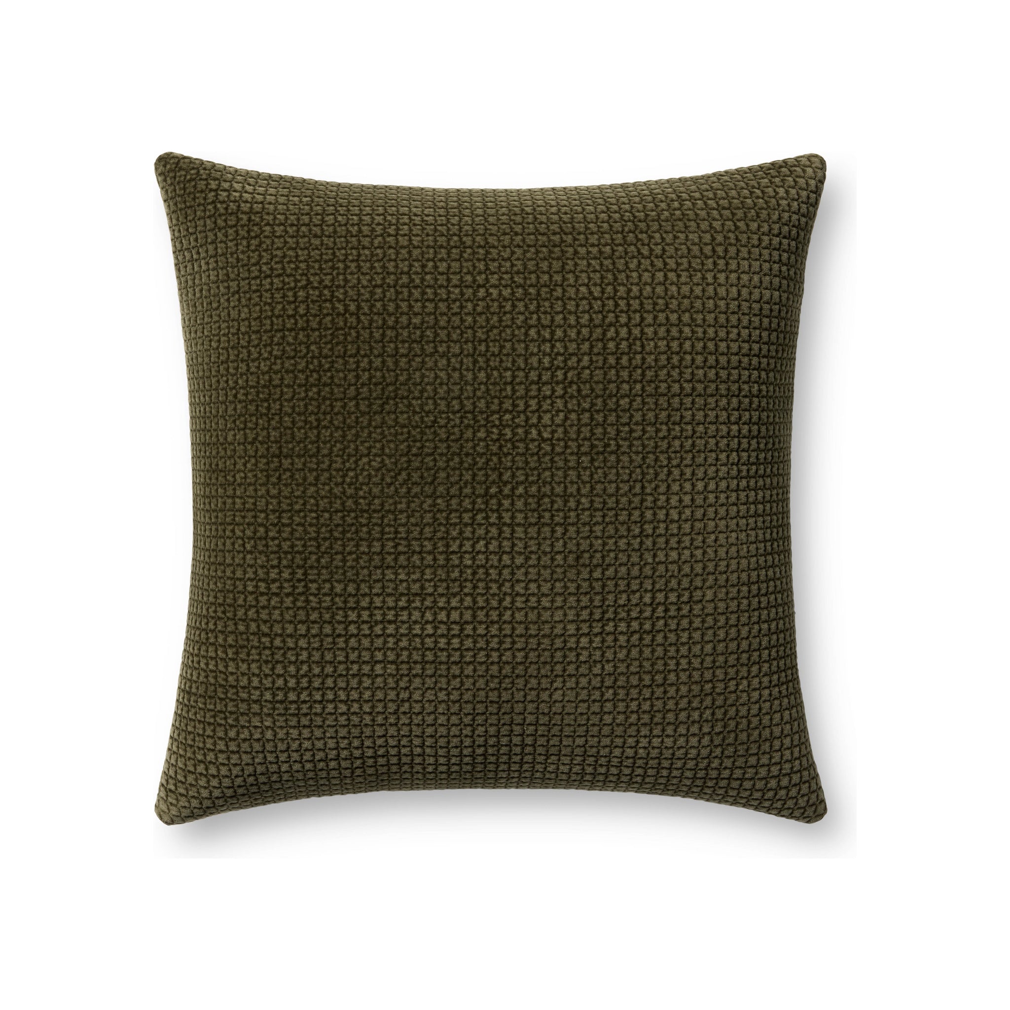 Loloi Dancy Pillow, Dark Olive 22" x 22" Cover Only